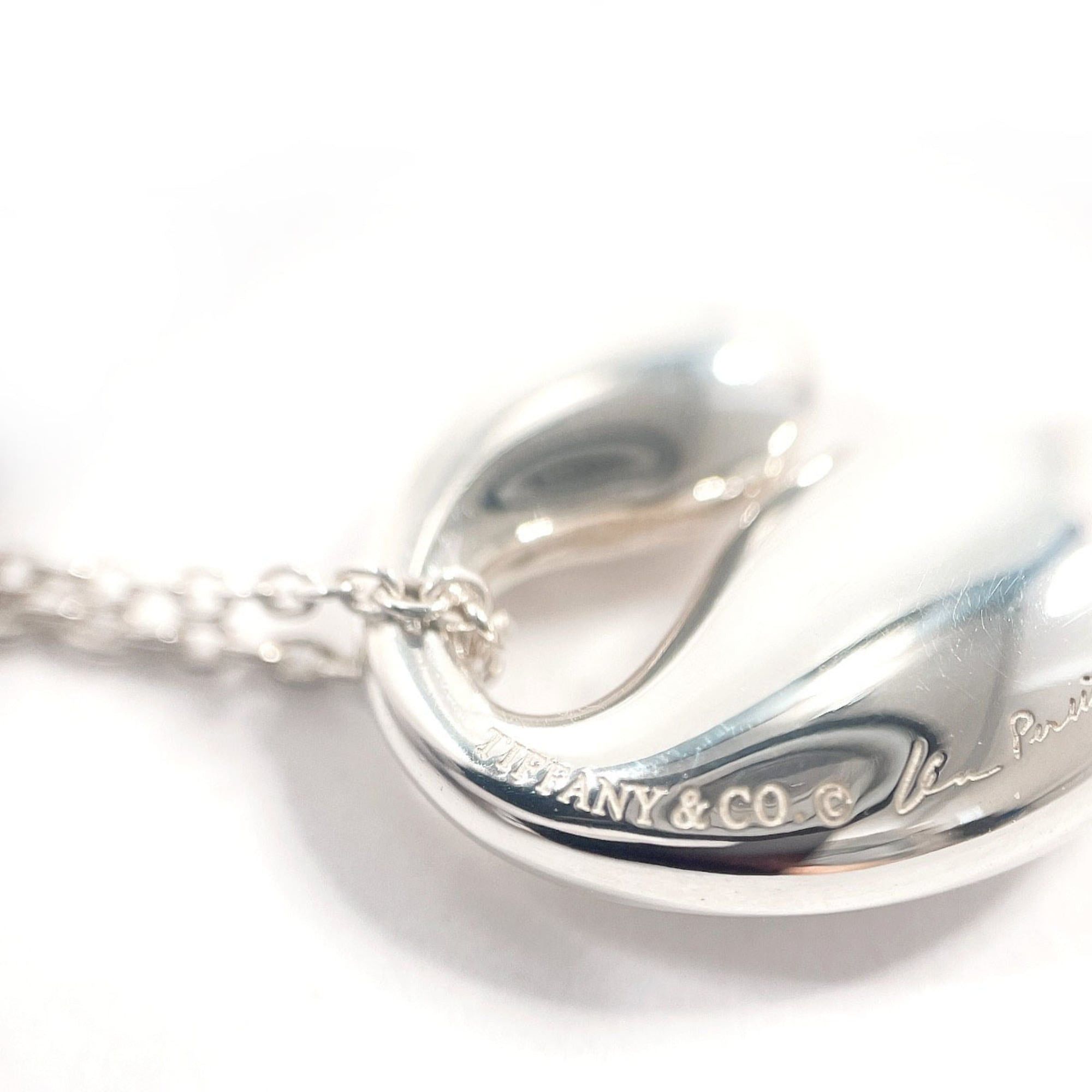 Tiffany & Co. TIFFANY&Co. Tiffany Double Teardrop Elsa Peretti Necklace, Sterling Silver 925, Women's Size ONE SIZE - 4 Thumbnail