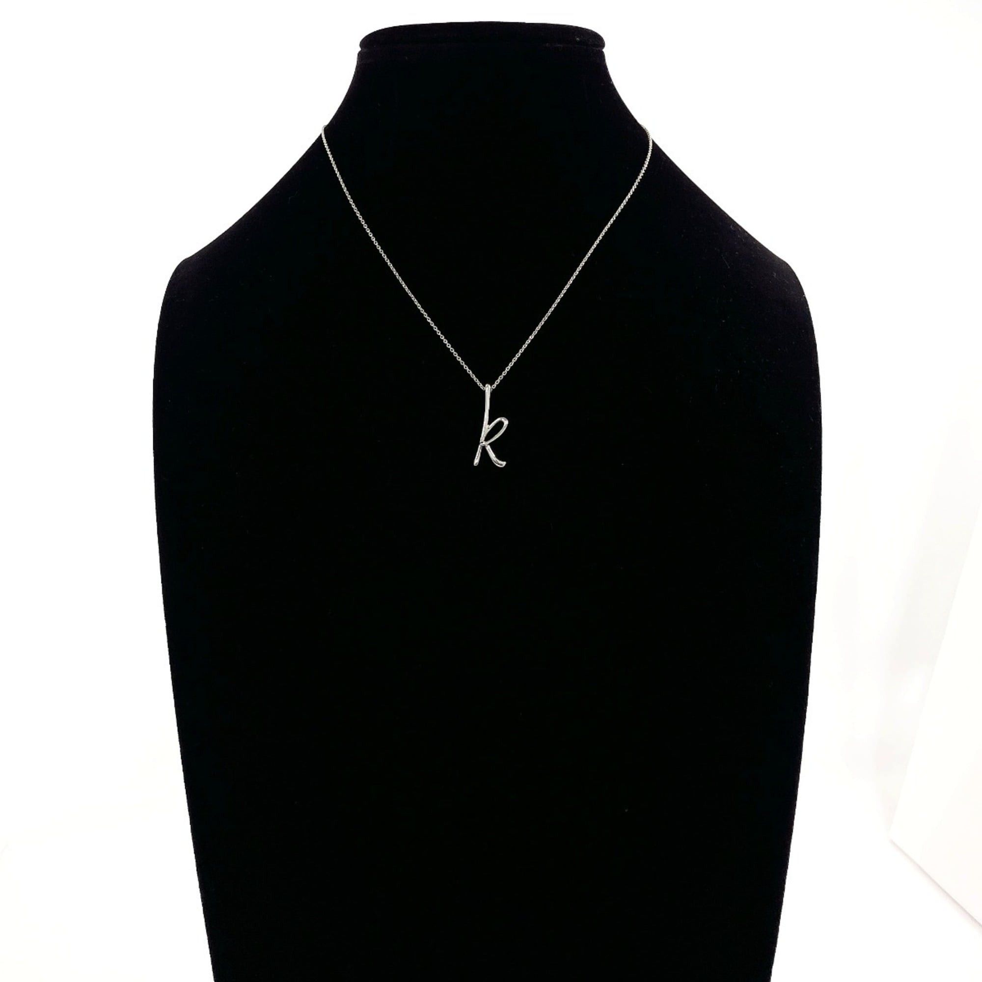 Tiffany & Co. TIFFANY&Co. Tiffany Letter K Initial Elsa Peretti Necklace Sterling Silver 925 Women's Size ONE SIZE - 6 Thumbnail