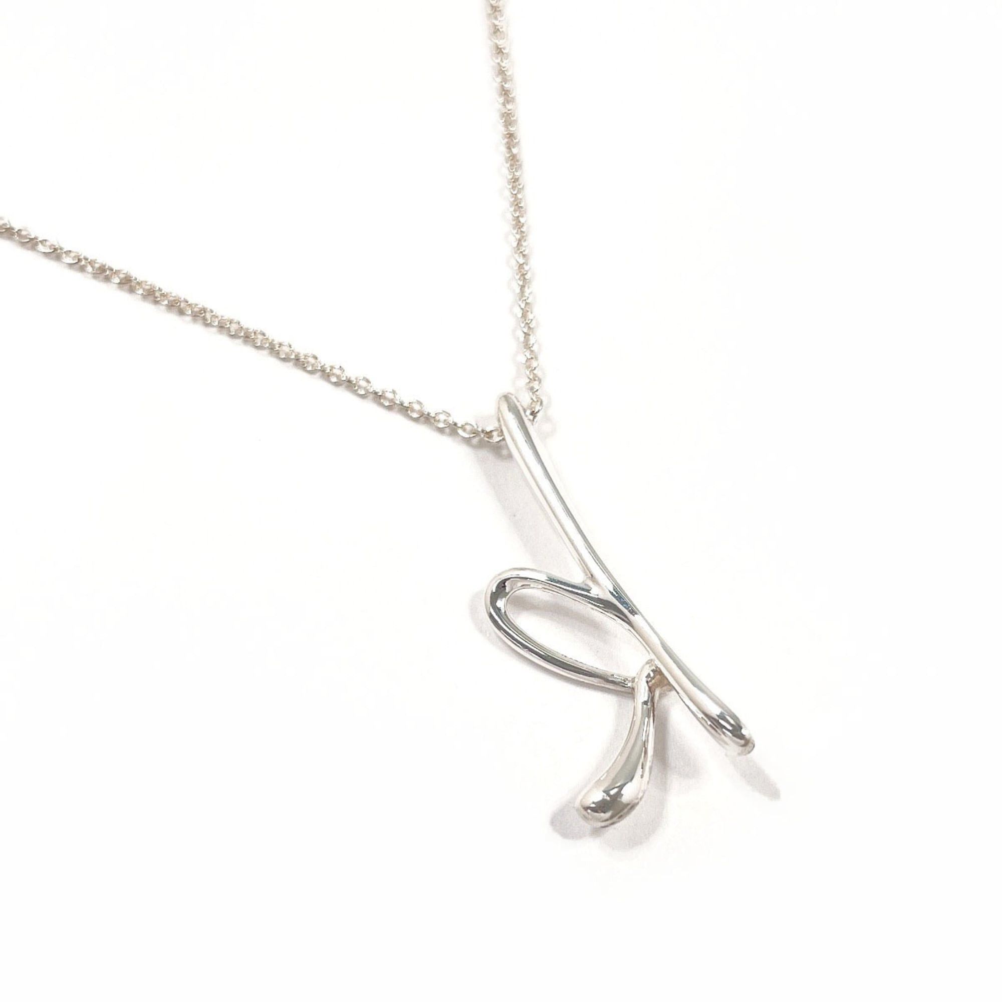 Tiffany & Co. TIFFANY&Co. Tiffany Letter K Initial Elsa Peretti Necklace Sterling Silver 925 Women's Size ONE SIZE - 2 Thumbnail
