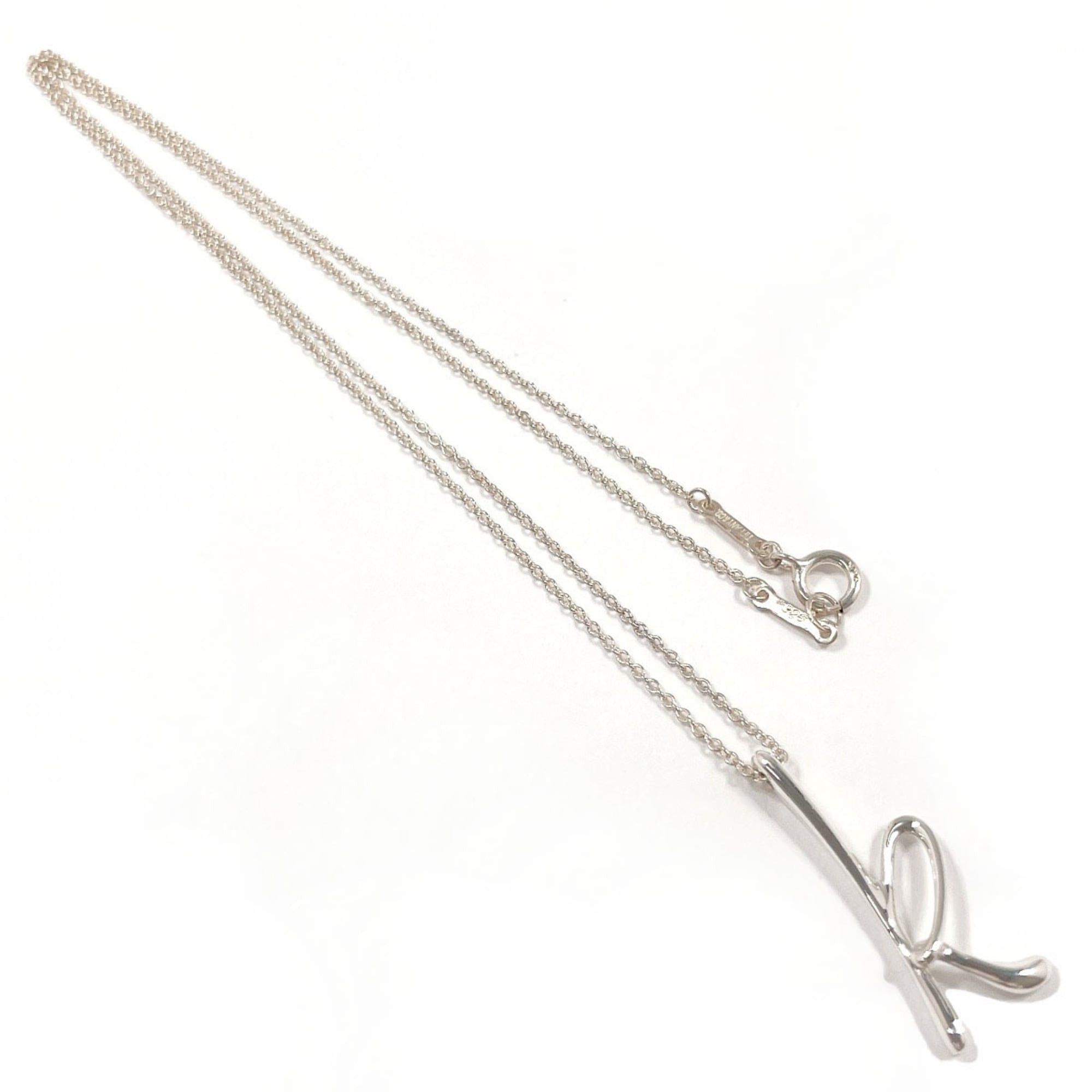 Tiffany & Co. TIFFANY&Co. Tiffany Letter K Initial Elsa Peretti Necklace Sterling Silver 925 Women's Size ONE SIZE - 3 Thumbnail
