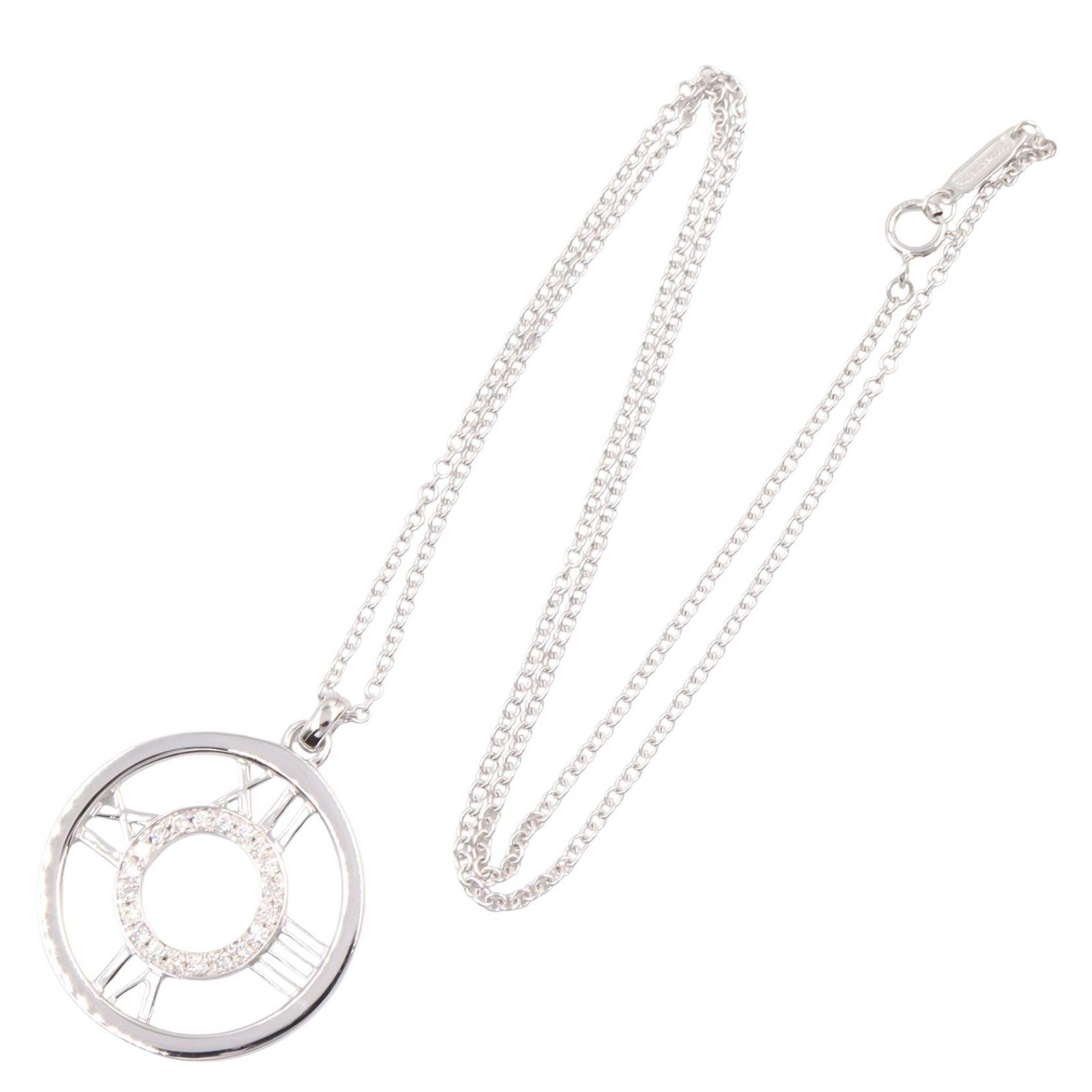 Tiffany & Co. Tiffany & Co. Tiffany & Co. Atlas Au750 Diamond Necklace Precious Metal Necklace DUTY FREE for USA Size ONE SIZE - 2 Thumbnail