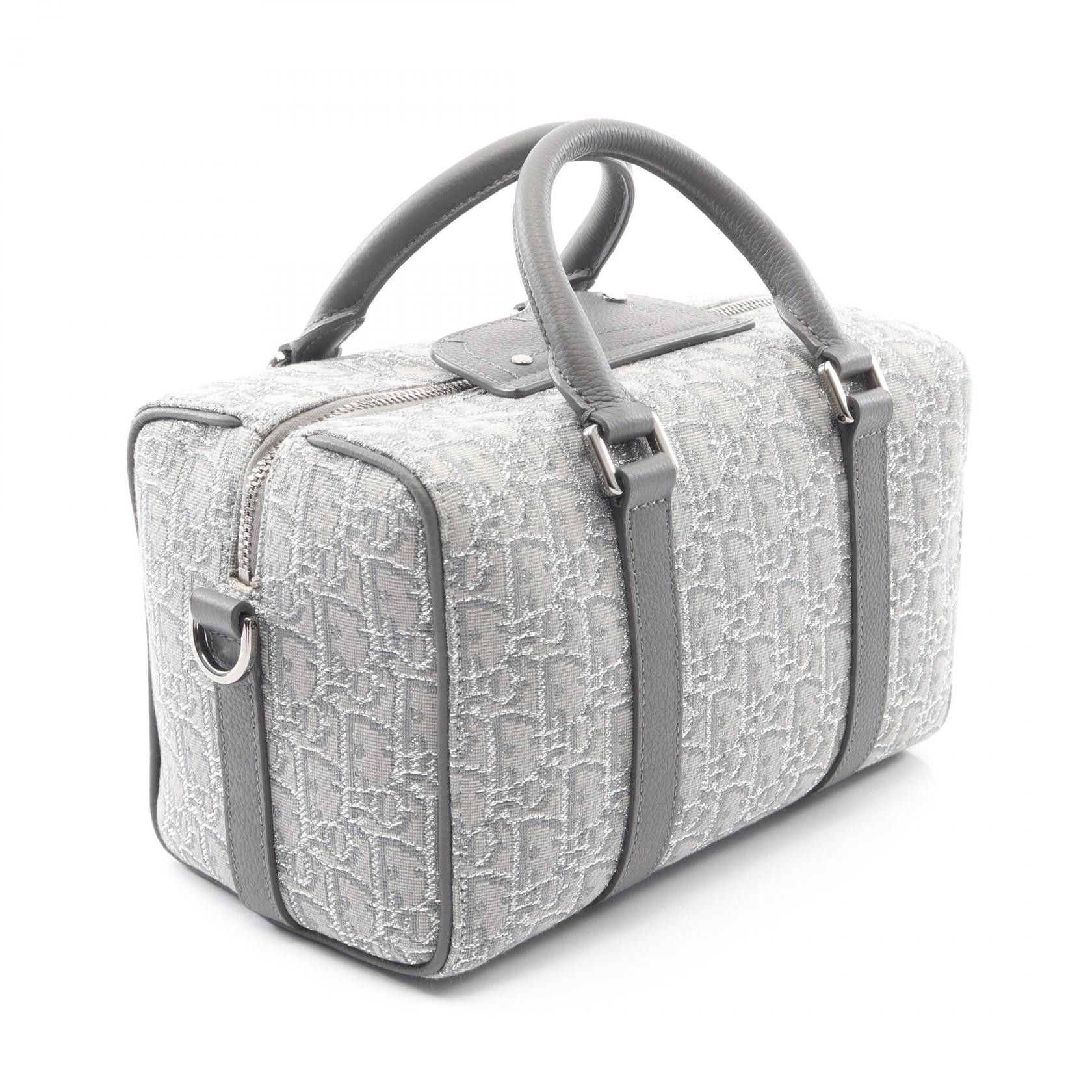 Dior Dior Dior LINGOT26 Oblique Canvas Leather Handbag Textile Handbag DUTY FREE for USA Size ONE SIZE - 2 Thumbnail