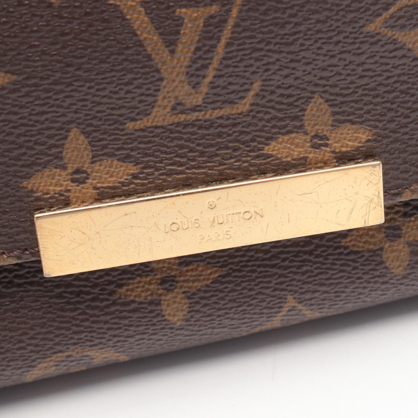Louis Vuitton Louis Vuitton Louis Vuitton Favorite MM Monogram Clutch Textile Crossbody Bag M40718 DUTY FREE for USA Size ONE SIZE - 7 Thumbnail
