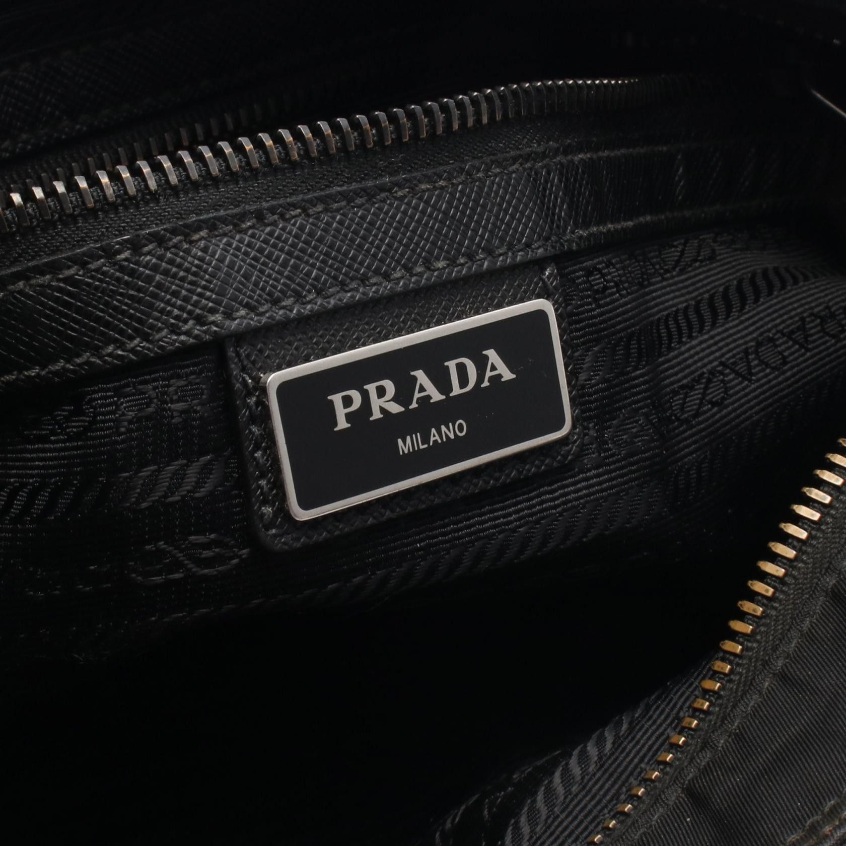 Prada Prada Prada TESSUTO SAFFI nylon Saffiano leather shoulder bag Textile Shoulder Bag 2VH053 DUTY FREE for USA Size ONE SIZE - 4 Thumbnail
