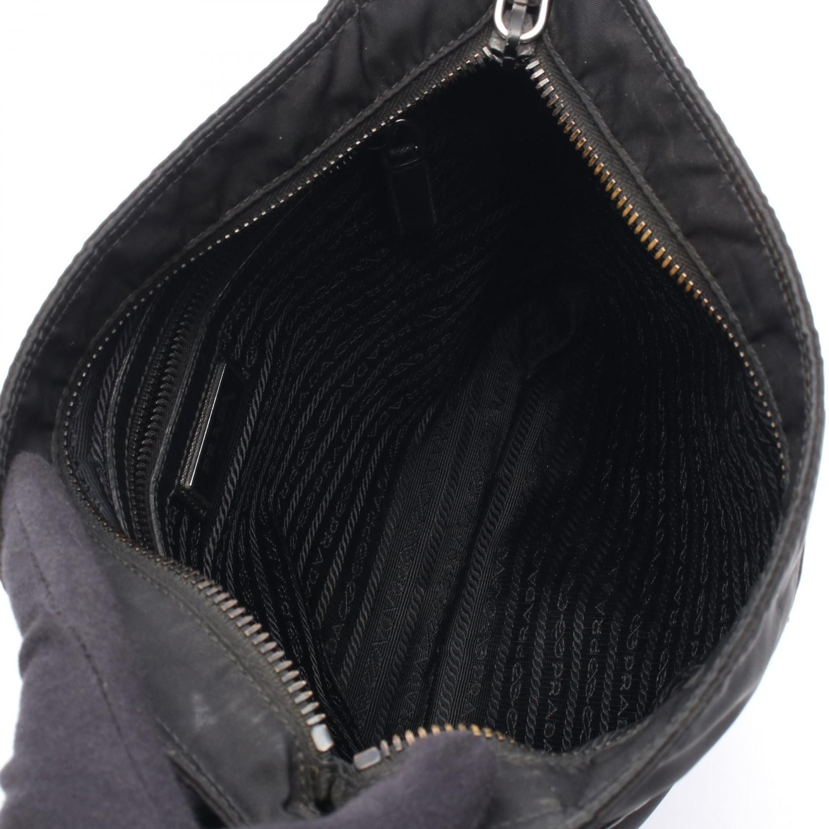 Prada Prada Prada TESSUTO SAFFI nylon Saffiano leather shoulder bag Textile Shoulder Bag 2VH053 DUTY FREE for USA Size ONE SIZE - 3 Thumbnail