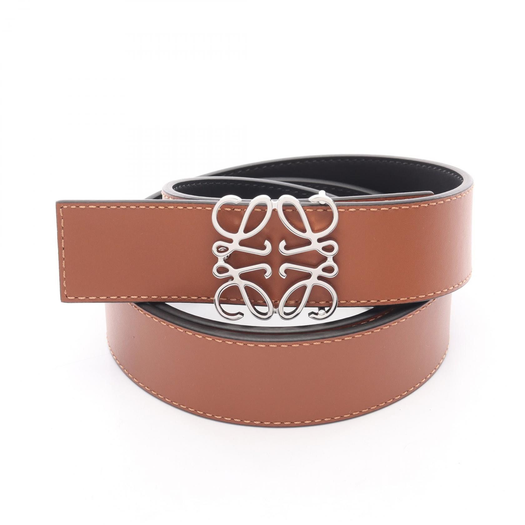 Loewe Loewe Loewe Anagram Leather Belt Leather Belt E821Z20X02155585 DUTY FREE for USA Size ONE SIZE - 5 Thumbnail