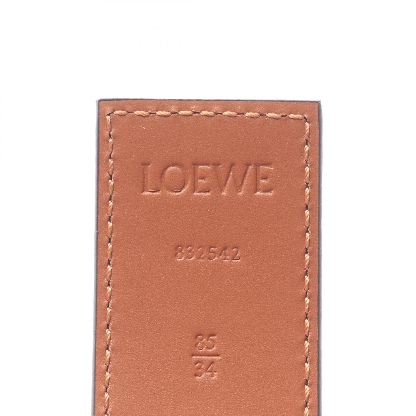 Loewe Loewe Loewe Anagram Leather Belt Leather Belt E821Z20X02155585 DUTY FREE for USA Size ONE SIZE - 4 Thumbnail