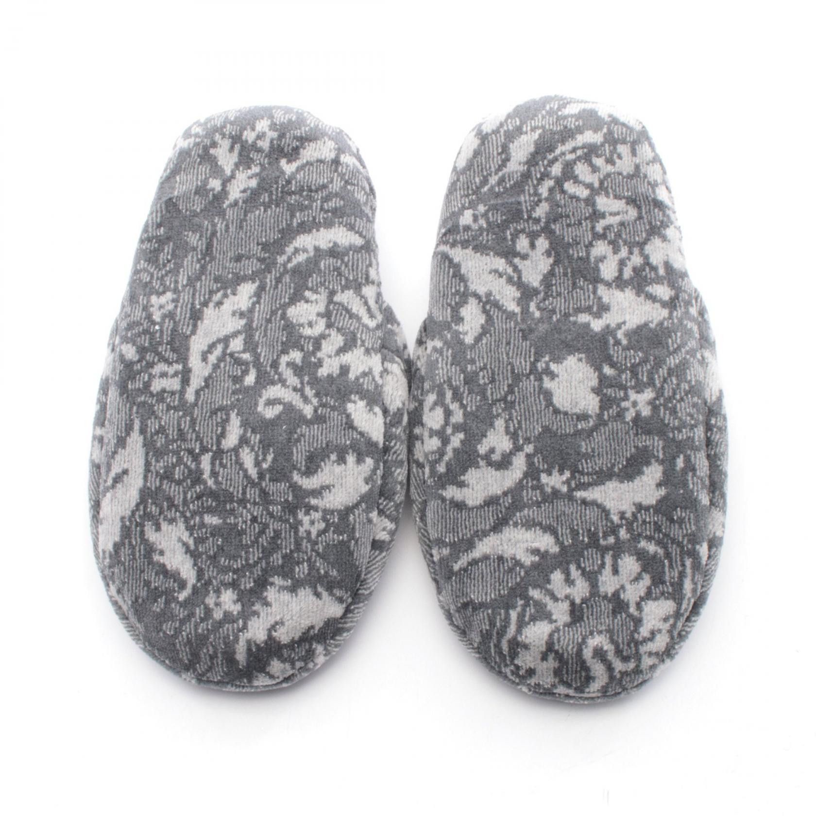 Versace Versace Versace Bath Slippers Barocco Cotton Cashmere Slippers Textile Shoes ZSLB000091A08851 DUTY FREE for USA Size ONE SIZE - 4 Thumbnail