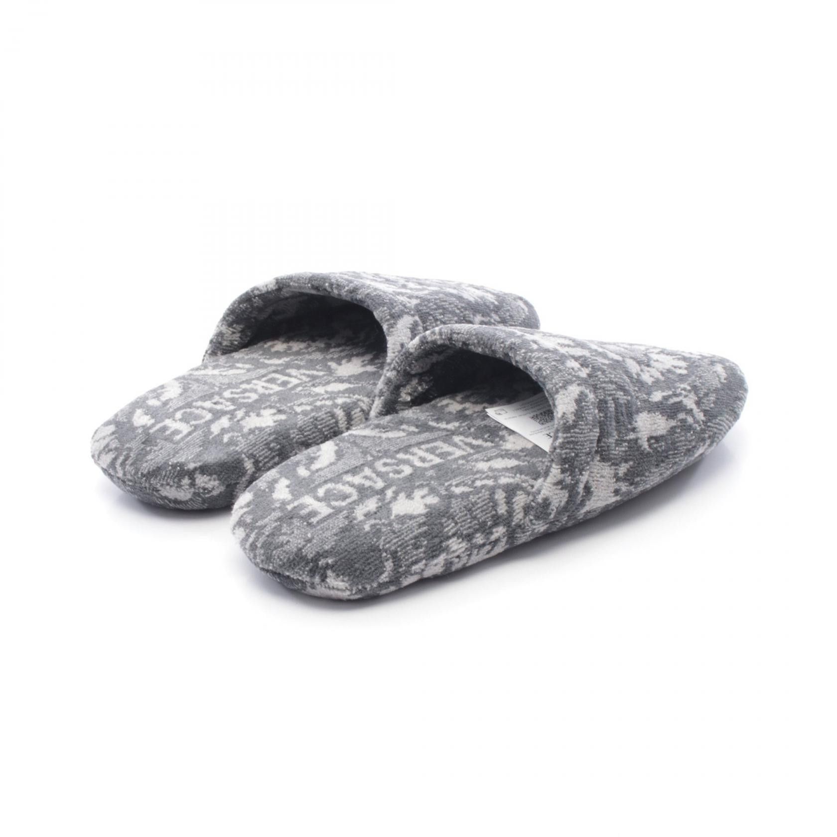 Versace Versace Versace Bath Slippers Barocco Cotton Cashmere Slippers Textile Shoes ZSLB000091A08851 DUTY FREE for USA Size ONE SIZE - 2 Thumbnail