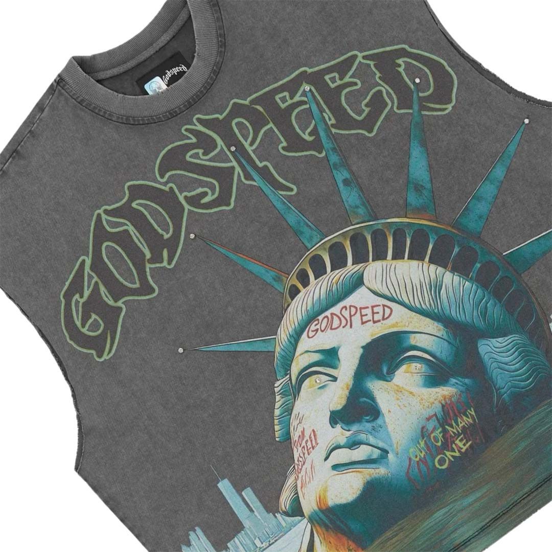 Godspeed Sunken Liberty Sleeveless Tee Grey Size US XS / EU 42 / 0 - 3 Thumbnail