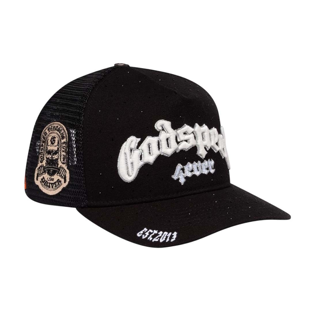 Godspeed Trucker Hat Black White VVS Size ONE SIZE - 3 Thumbnail