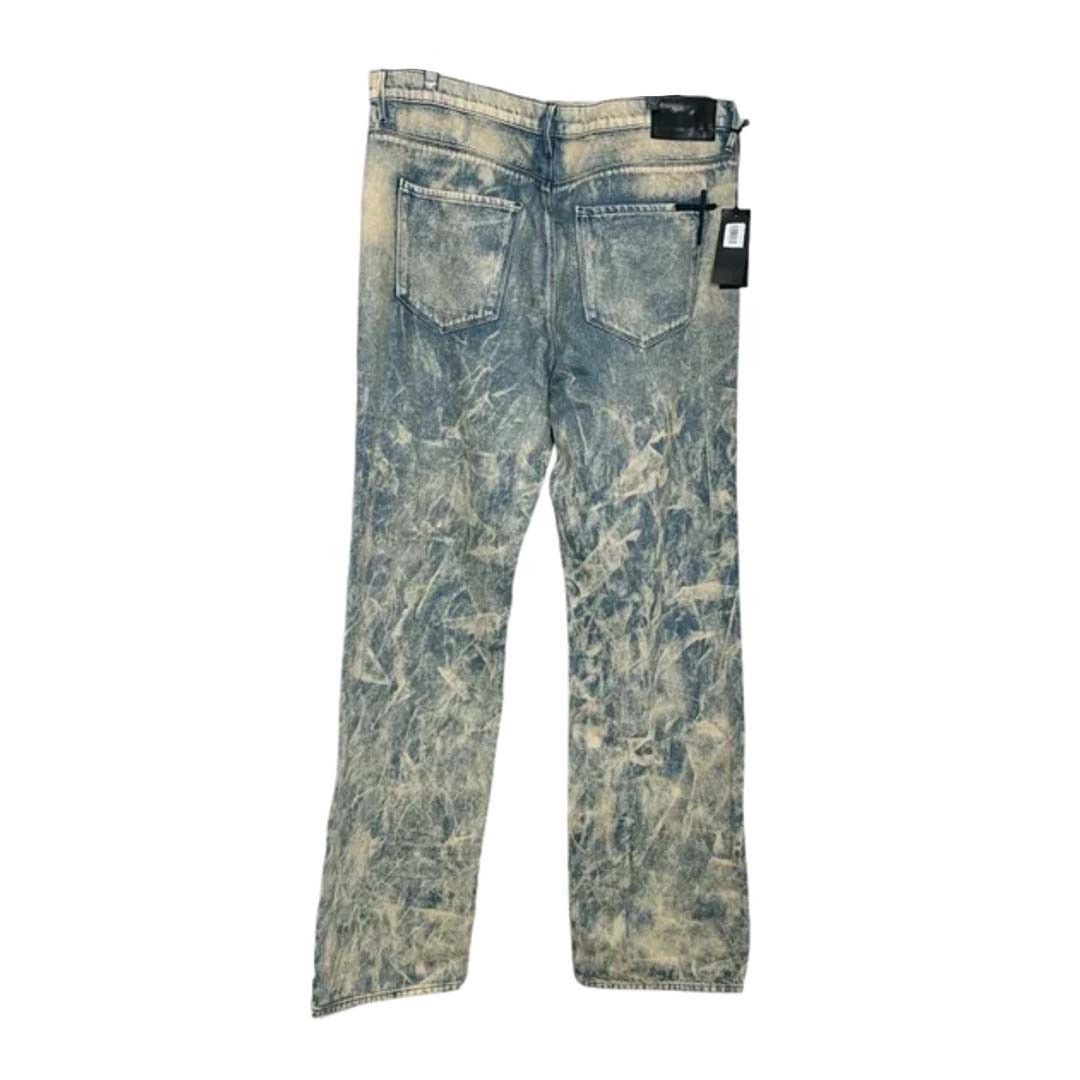Rta Jonas Straight Leg Blue Albite Dyed Jeans Size US 34 / EU 50 - 2 Thumbnail