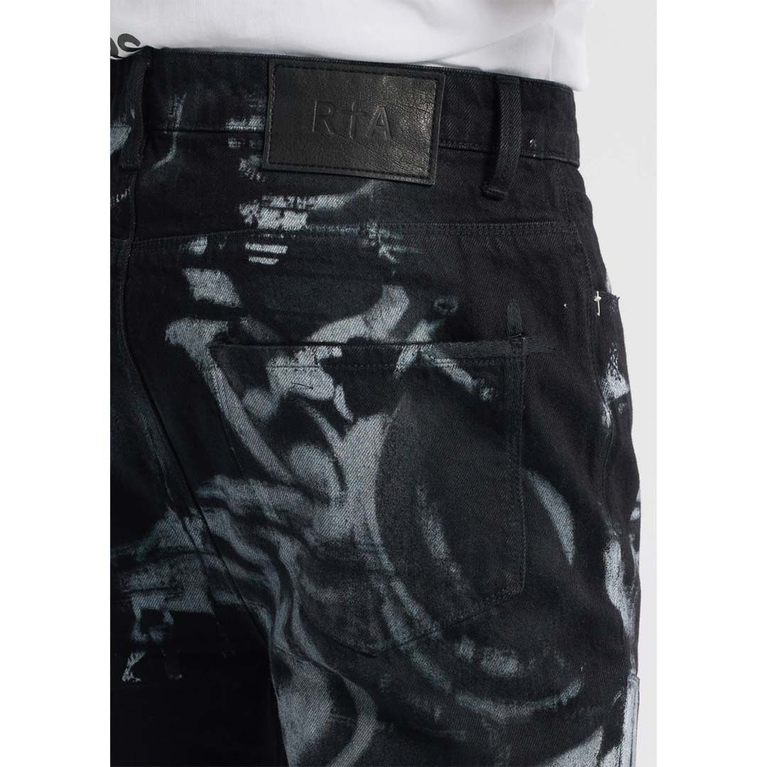 Rta Lost Frequencies Ricardo Graffiti Jeans Black Size US 32 / EU 48 - 4 Thumbnail