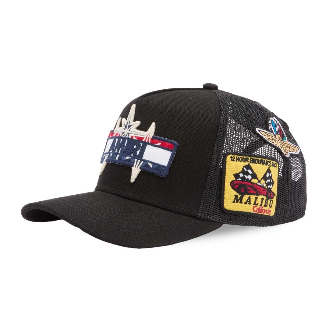 Amiri Station Patch Trucker Hat Black Size ONE SIZE - 2 Thumbnail
