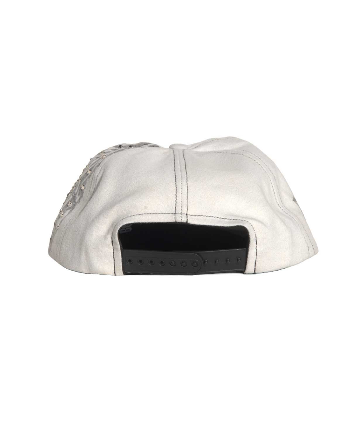 Other Bossi Vintage Rhinestone Snapback Hat White Size ONE SIZE - 3 Thumbnail
