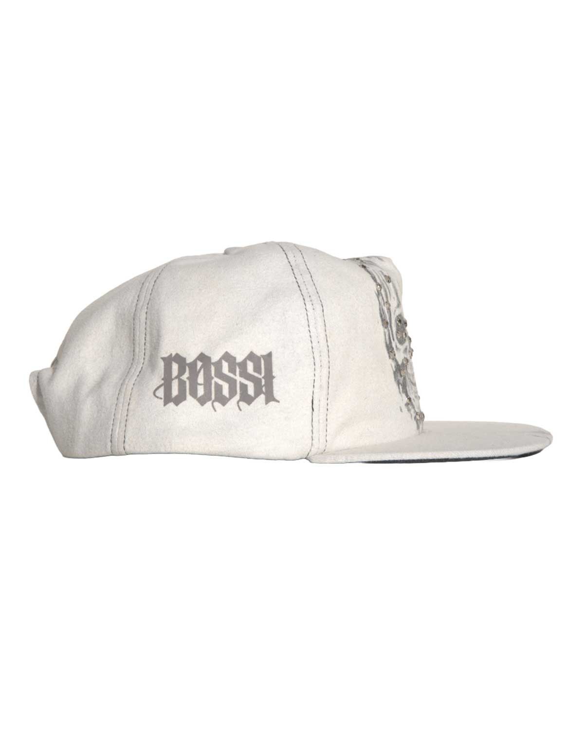 Other Bossi Vintage Rhinestone Snapback Hat White Size ONE SIZE - 4 Thumbnail