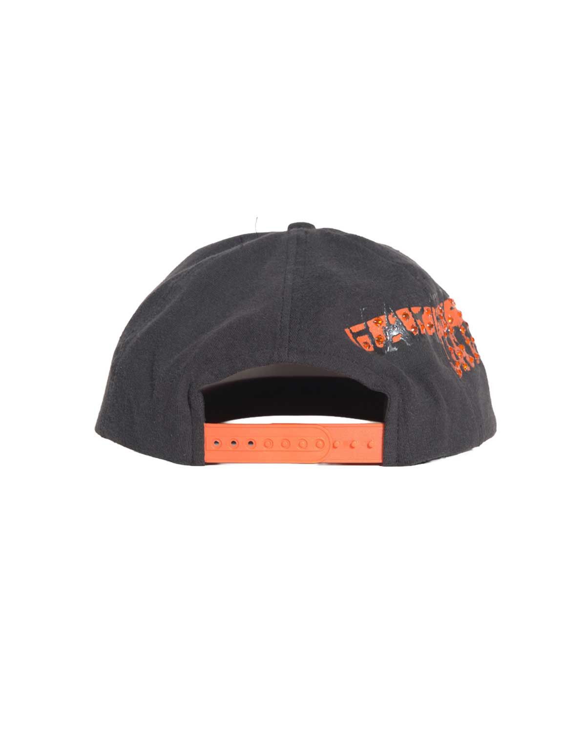 Other Bossi Vintage Rhinestone Snapback Hat Black/Orange Size ONE SIZE - 3 Thumbnail