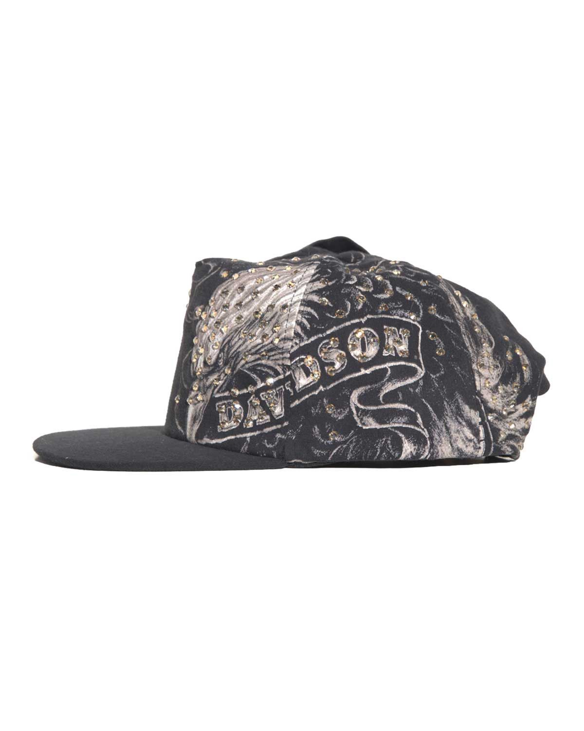 Other Bossi Vintage Rhinestone Snapback Hat black Size ONE SIZE - 2 Thumbnail