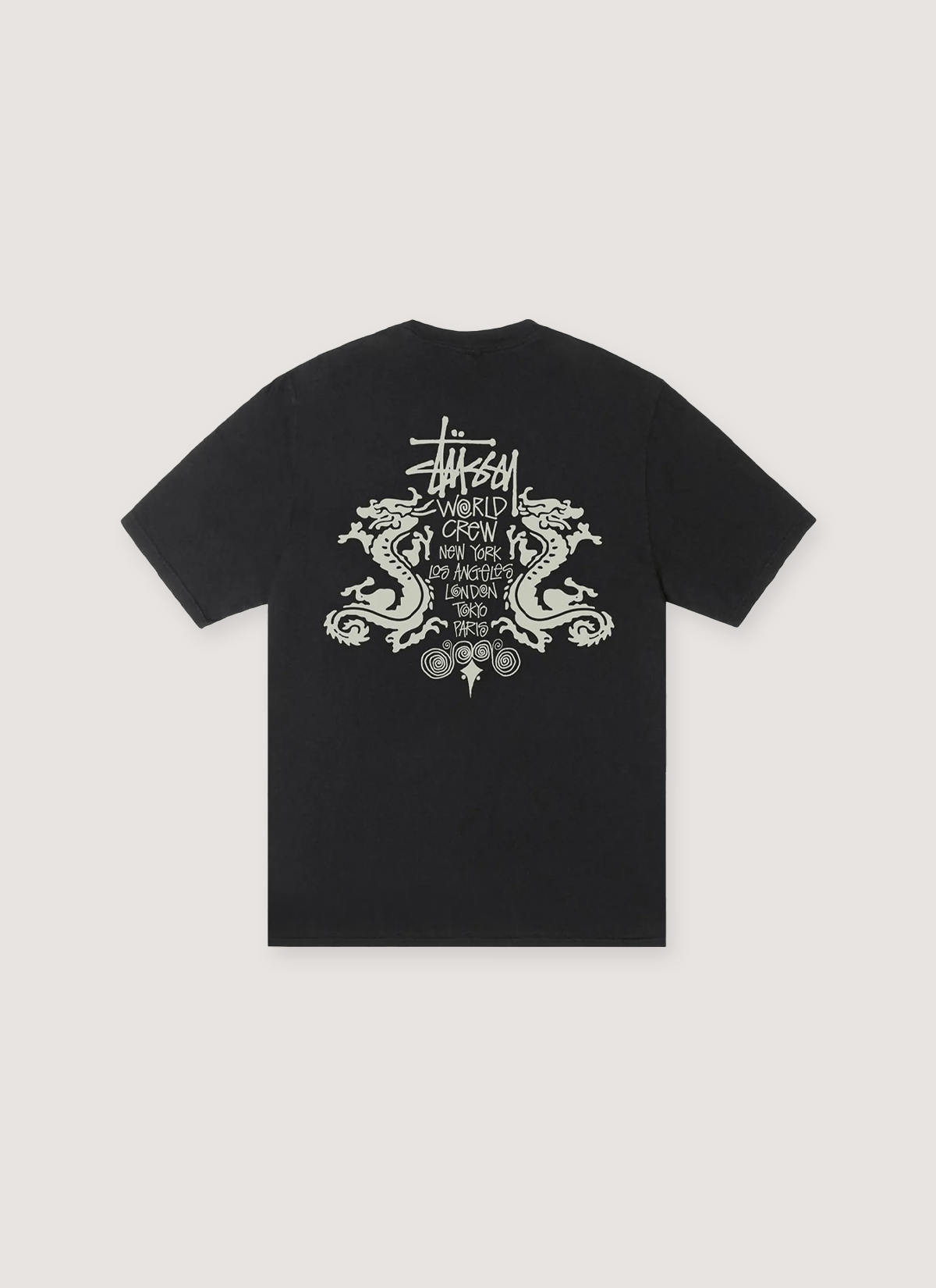 Stussy Double Dragon Pigment Dye Tee Size US L / EU 52-54 / 3 - 2 Thumbnail