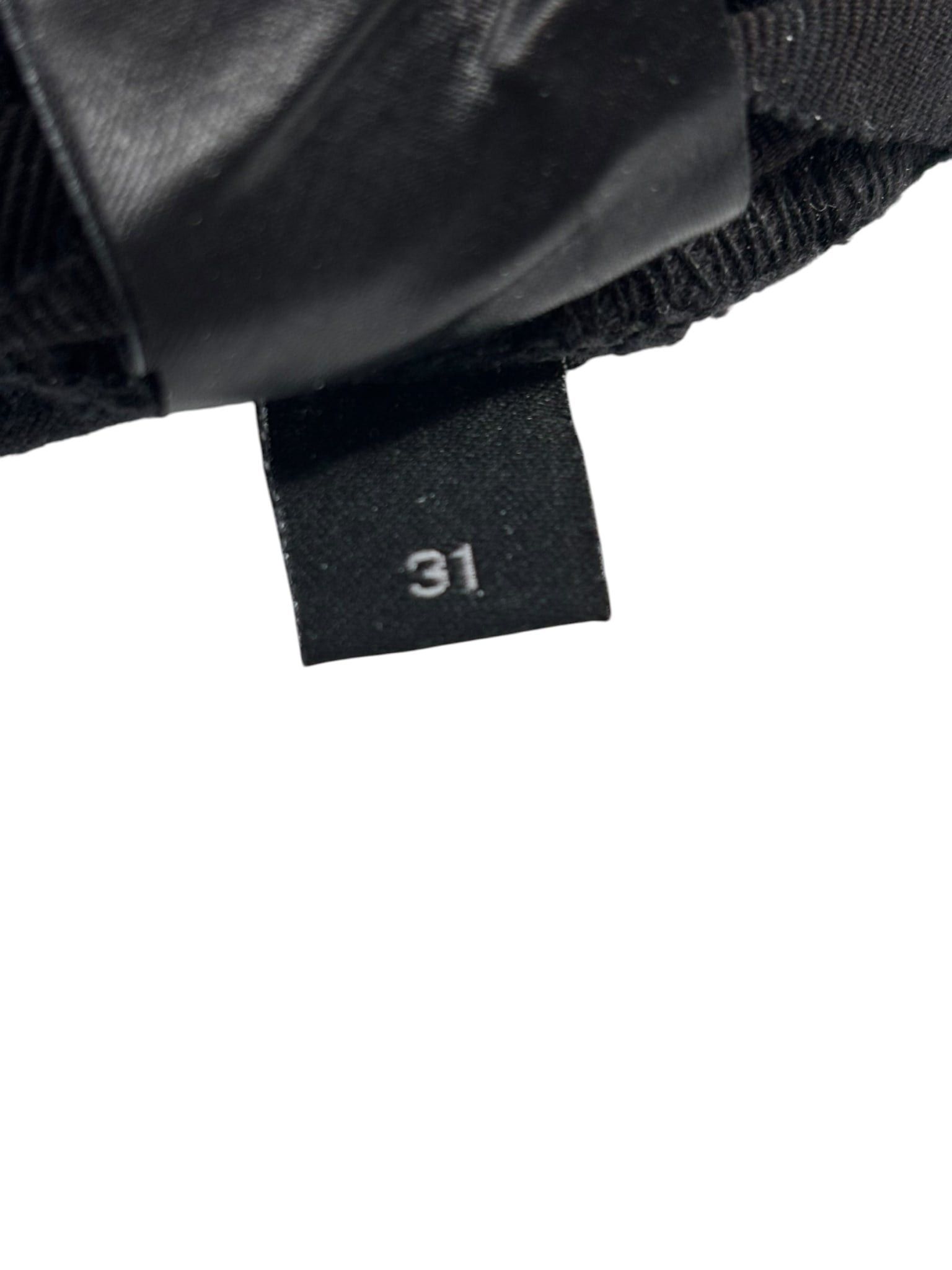 Amiri Hollywood Logo Patch Distressed Denim Black Size US 31 - 5 Thumbnail
