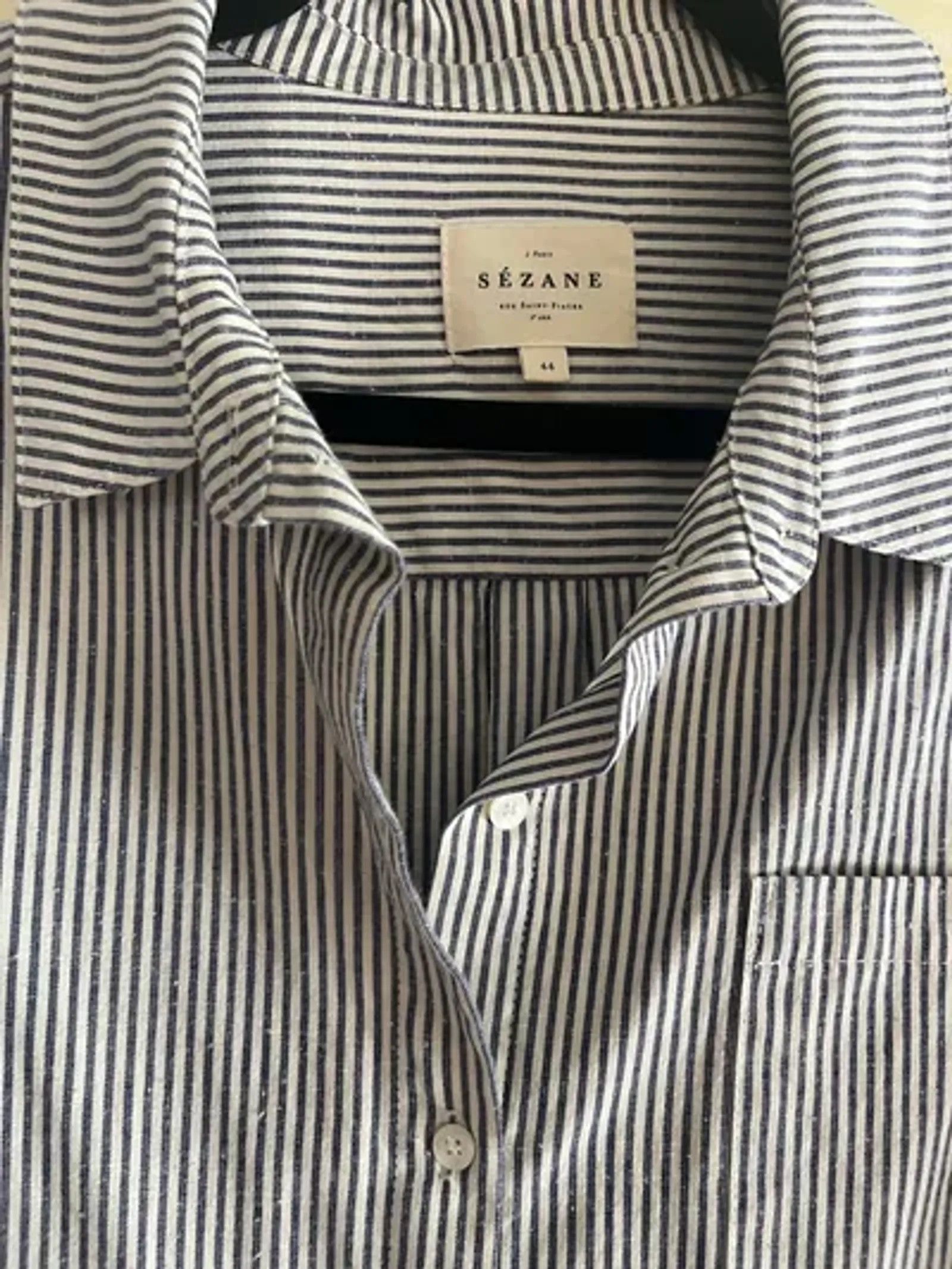 Sezane Sézane Tomboy shirt Shirt Size L / US 10 / IT 46 - 5 Thumbnail