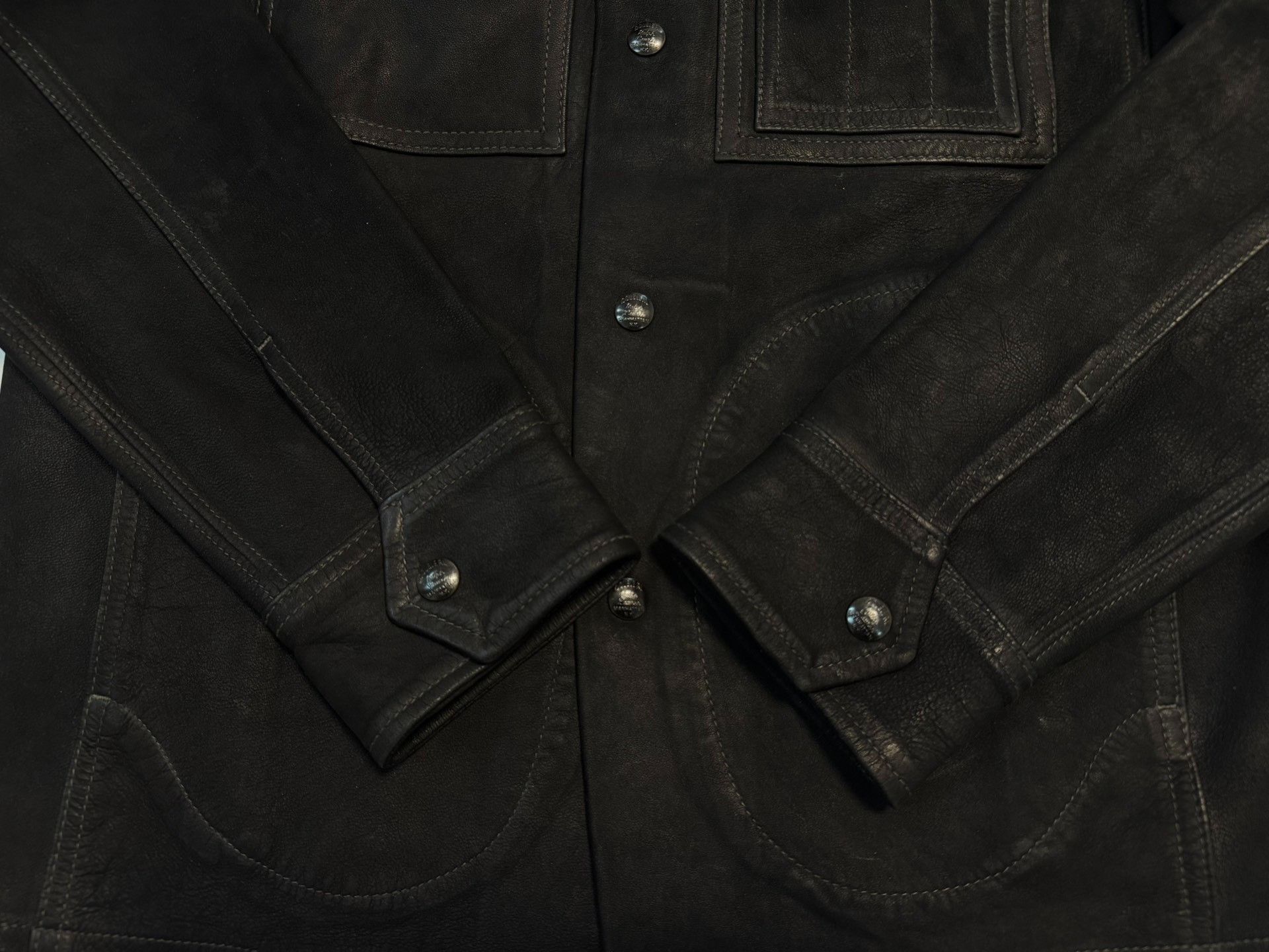 RRL Ralph Lauren RRL Suede Work Shirt Size S Size US S / EU 44-46 / 1 - 6 Thumbnail