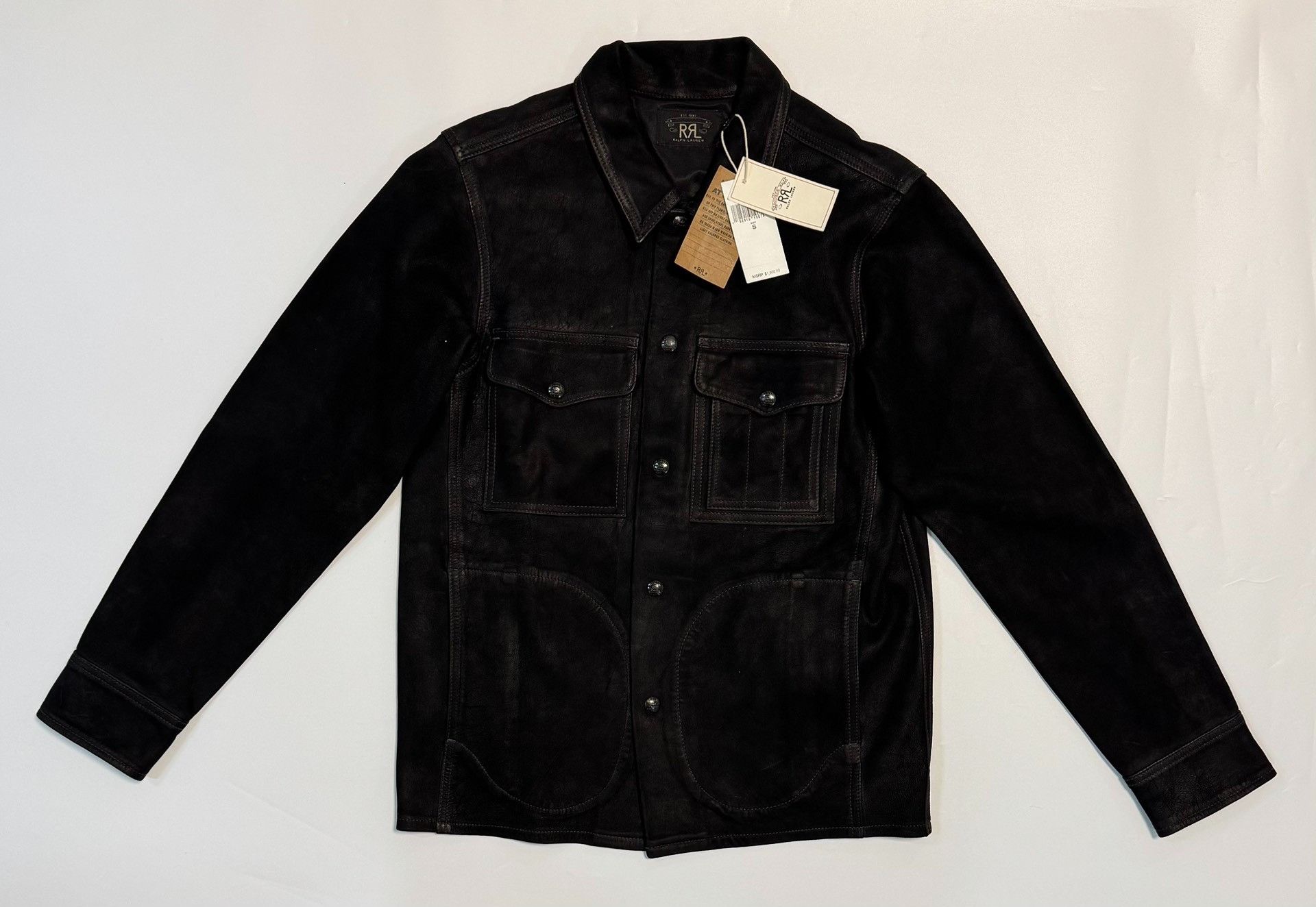 RRL Ralph Lauren RRL Suede Work Shirt Size S Size US S / EU 44-46 / 1 - 3 Thumbnail