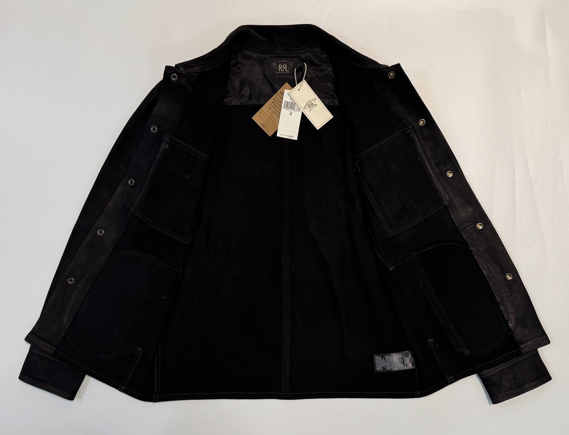 RRL Ralph Lauren RRL Suede Work Shirt Size S Size US S / EU 44-46 / 1 - 7 Thumbnail