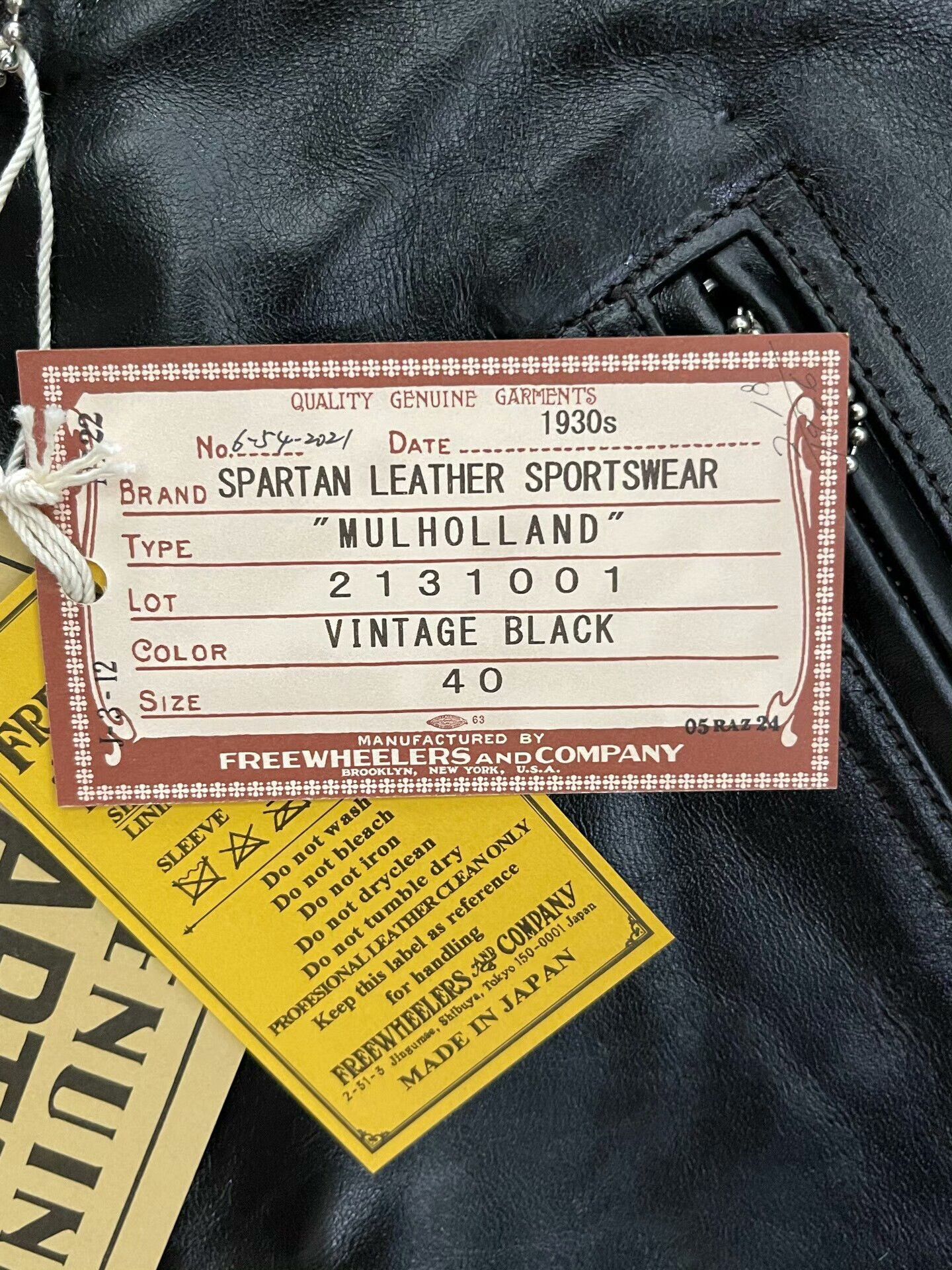 Freewheelers Freewheelers Mulholland Horsehide Leather Jacket Size M Size US M / EU 48-50 / 2 - 4 Thumbnail