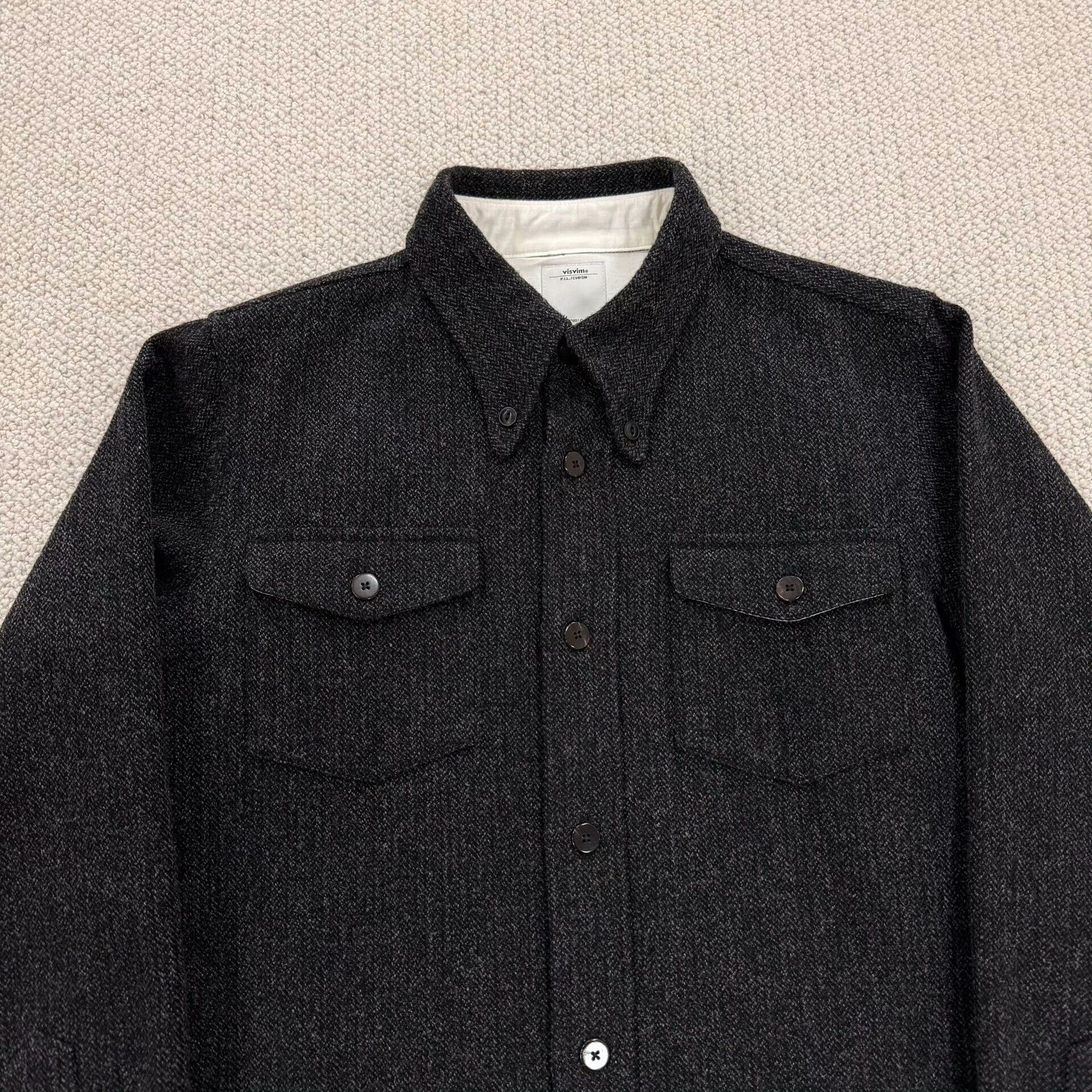 Visvim visvim Wool Tweed Shirt Jacket Size M Size US M / EU 48-50 / 2 - 3 Thumbnail