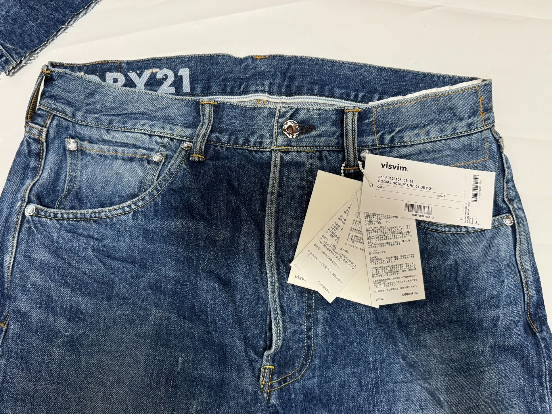 Visvim Visvim Social Sculpture 01 DRY-21 Denim Jeans Size 32 Size US 32 / EU 48 - 3 Thumbnail