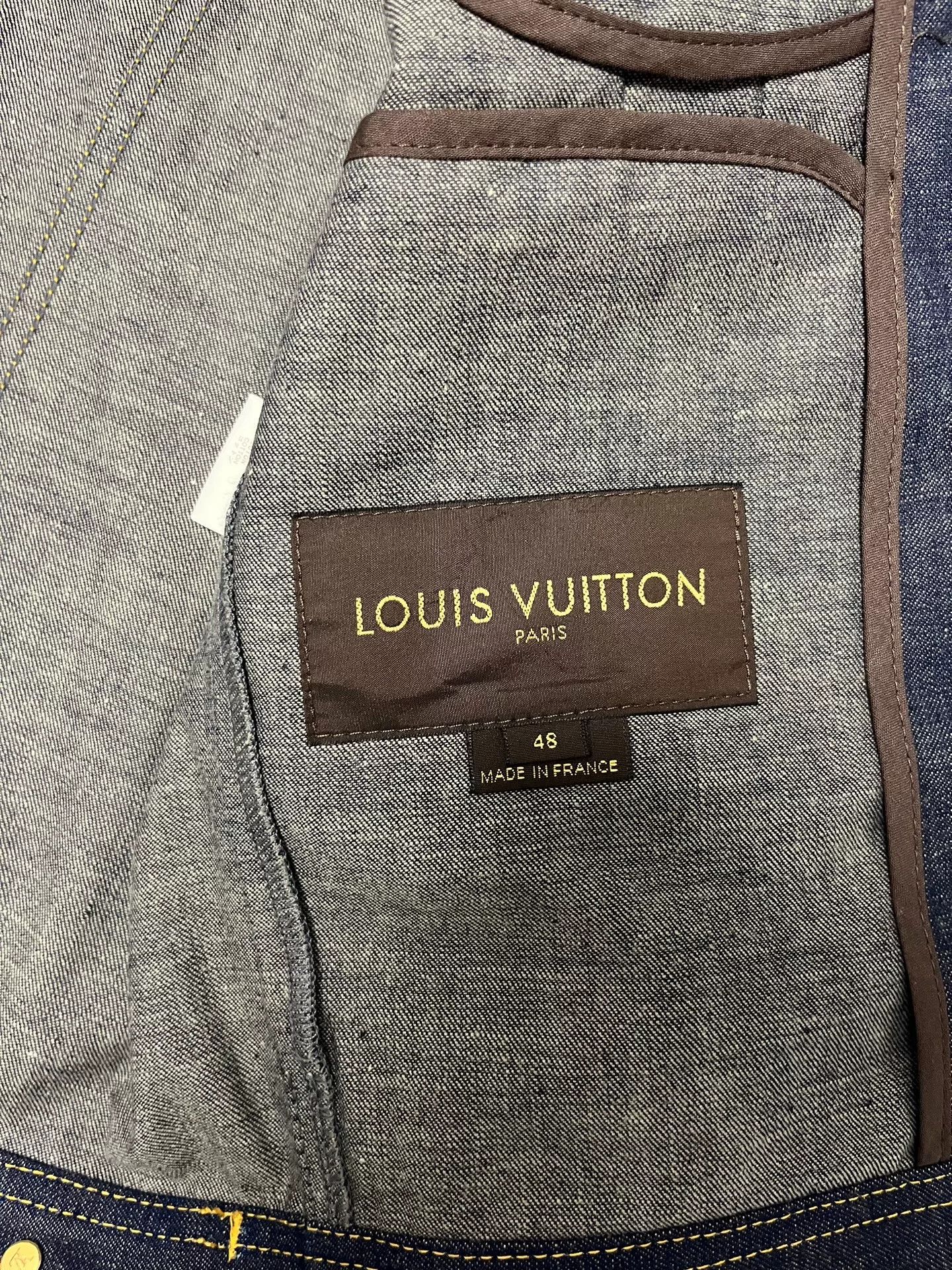 Louis Vuitton Louis Vuitton Contrast Stitch Denim Jacket Size M Size US M / EU 48-50 / 2 - 5 Thumbnail