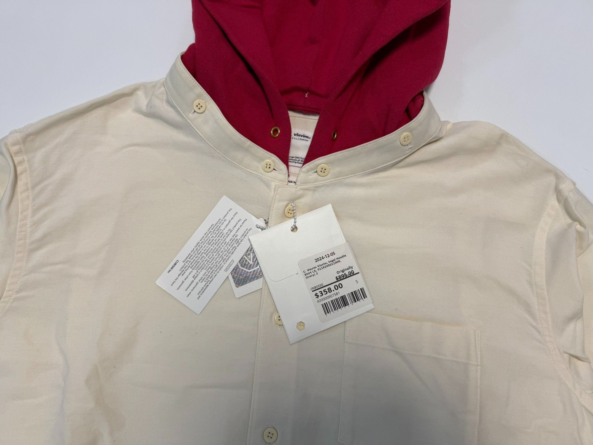 Visvim Visvim Ingall Hoodie Shirt Size M Size US M / EU 48-50 / 2 - 3 Thumbnail