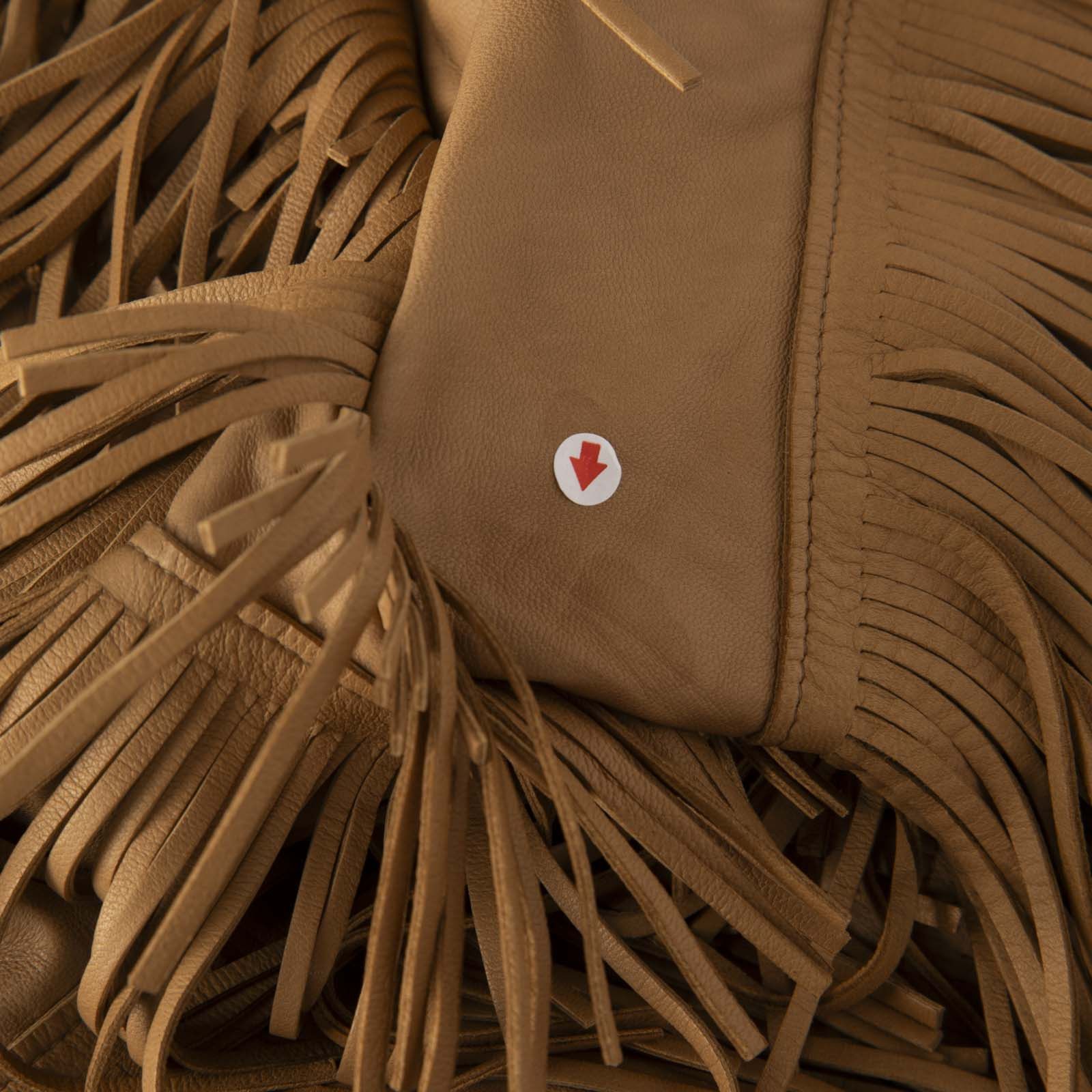 Prada Spring 2007 Brown Leather Fringe Coat Size S / US 4 / IT 40 - 7 Thumbnail