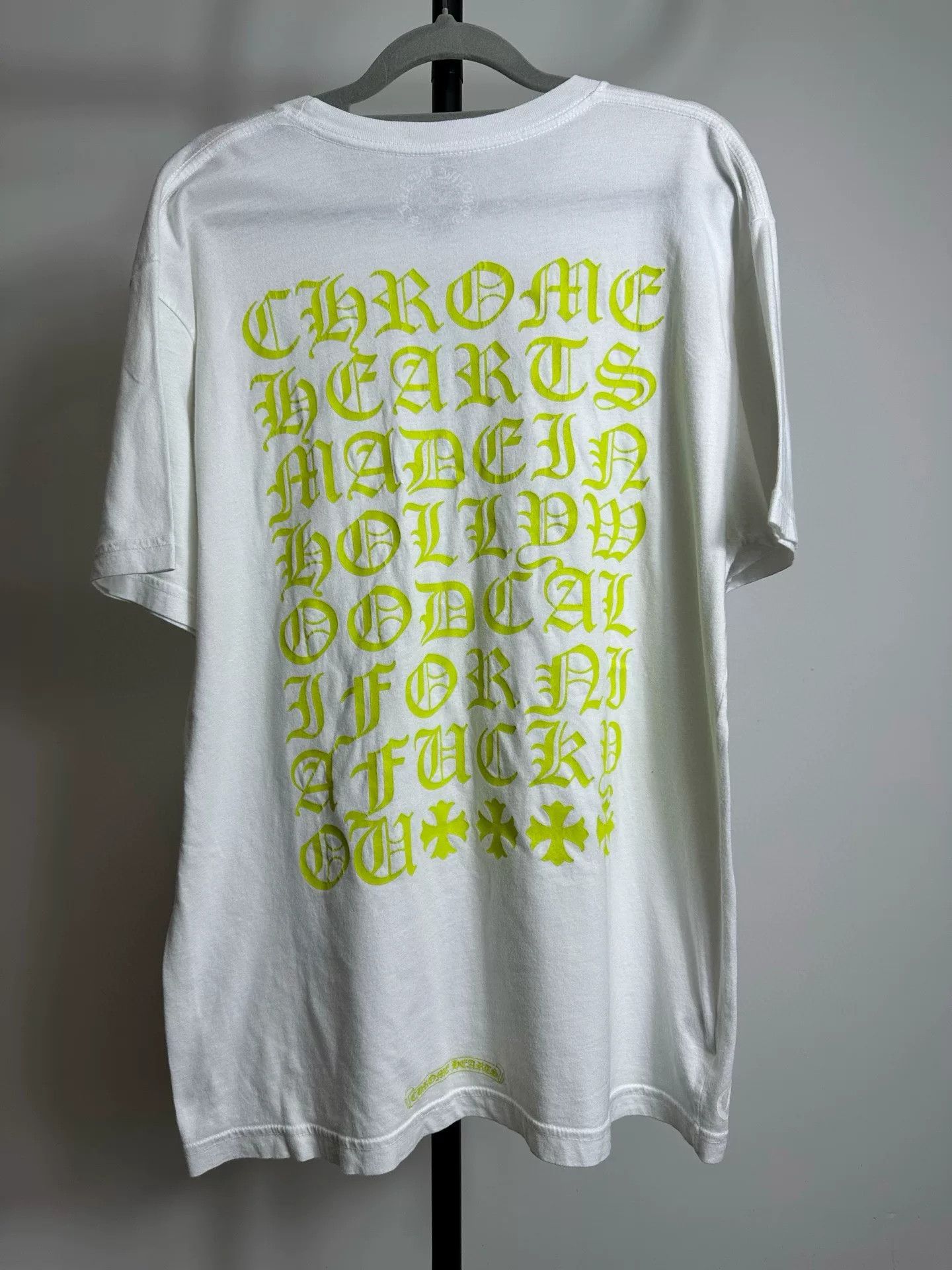 Chrome Hearts Chrome Hearts Neon Green Logo T-Shirt Size L Size US L / EU 52-54 / 3 - 3 Thumbnail