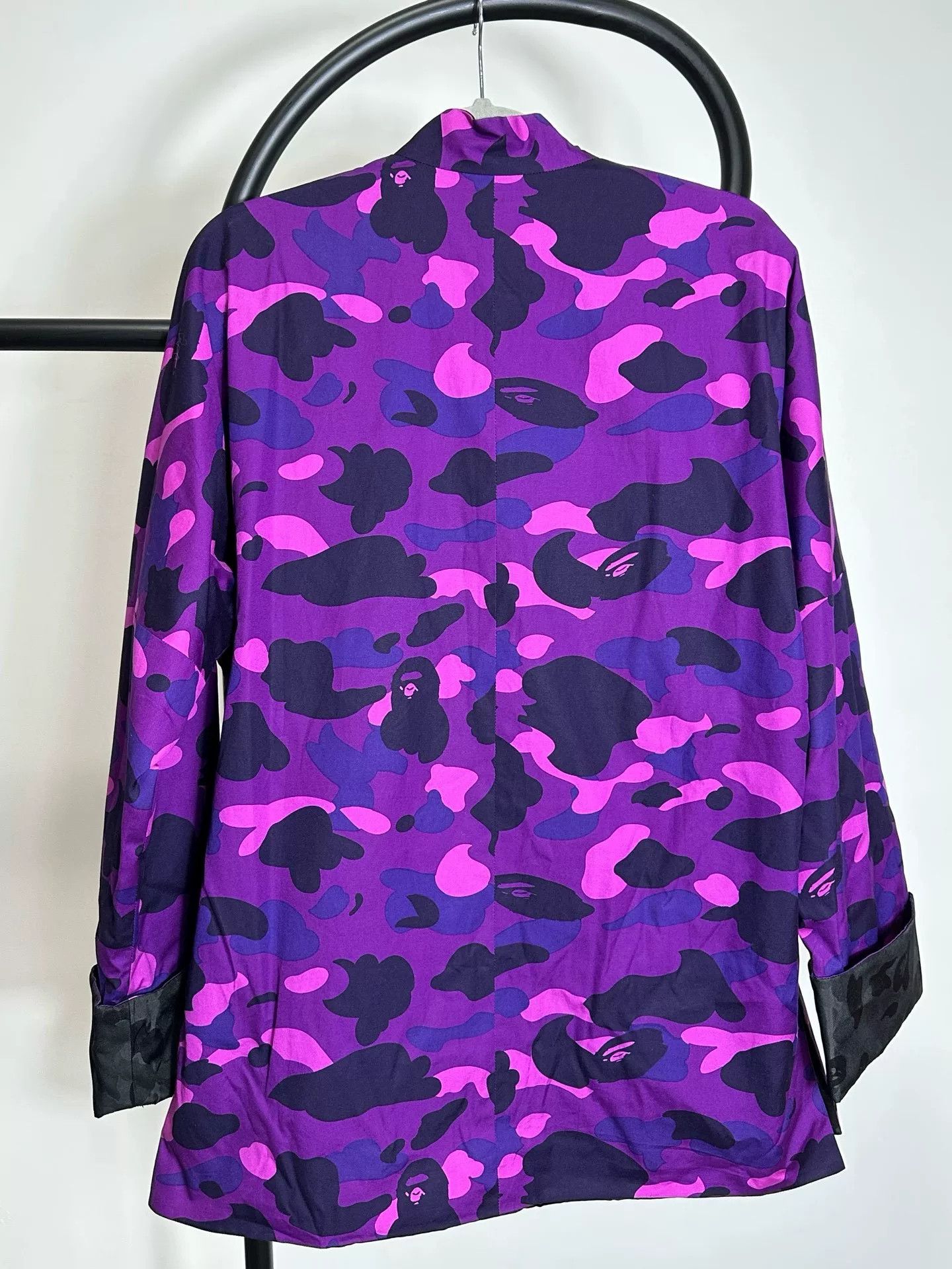 Bape A Bathing Ape Purple Camo Tang Jacket Size L Size US L / EU 52-54 / 3 - 3 Thumbnail