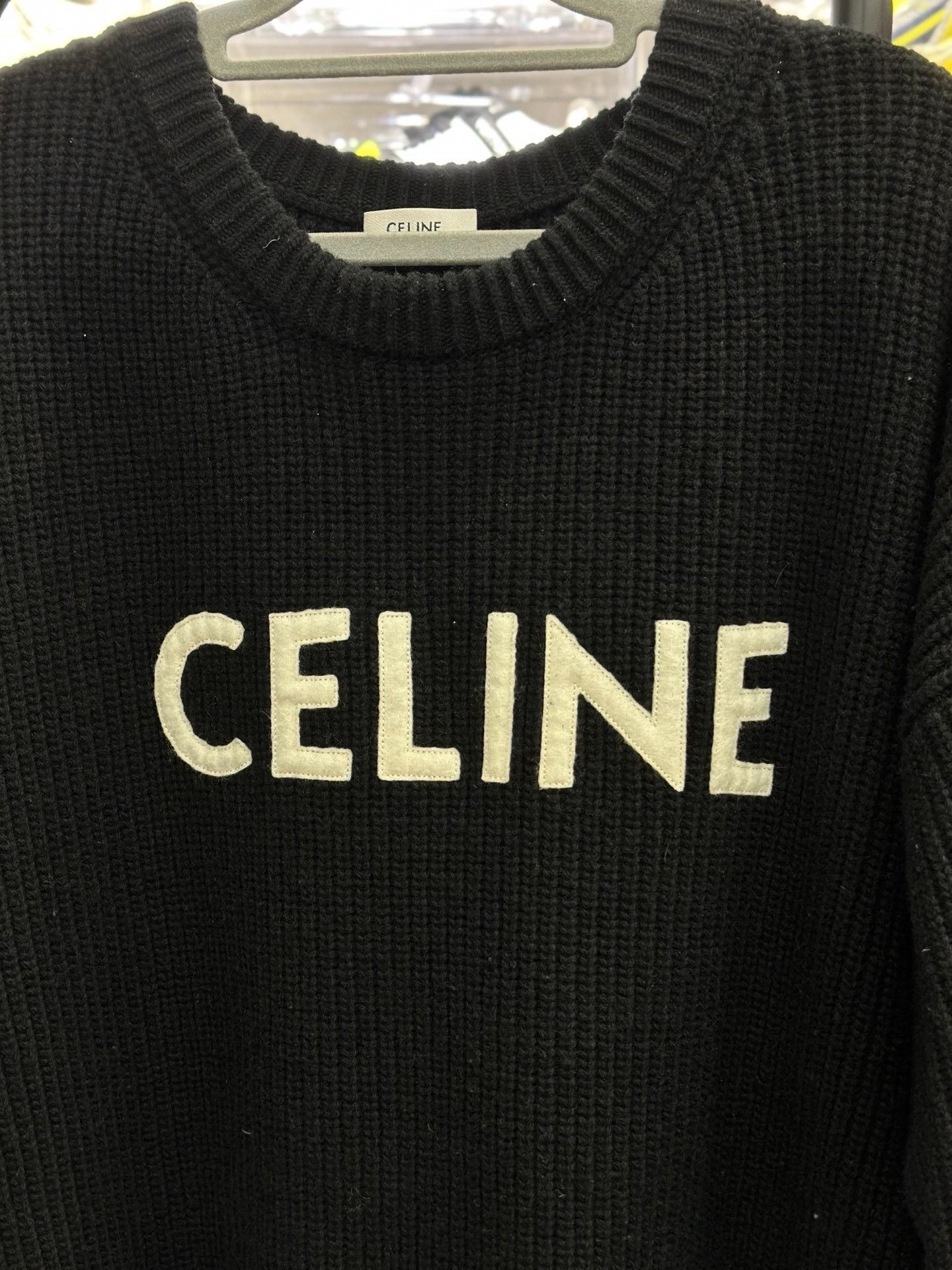 Celine CELINE Embroidered Logo Wool Sweater Size S Size US S / EU 44-46 / 1 - 3 Thumbnail