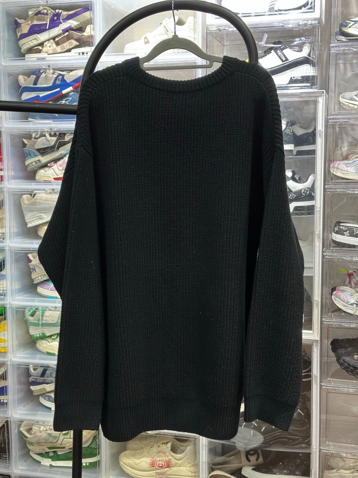 Celine CELINE Embroidered Logo Wool Sweater Size S Size US S / EU 44-46 / 1 - 4 Thumbnail
