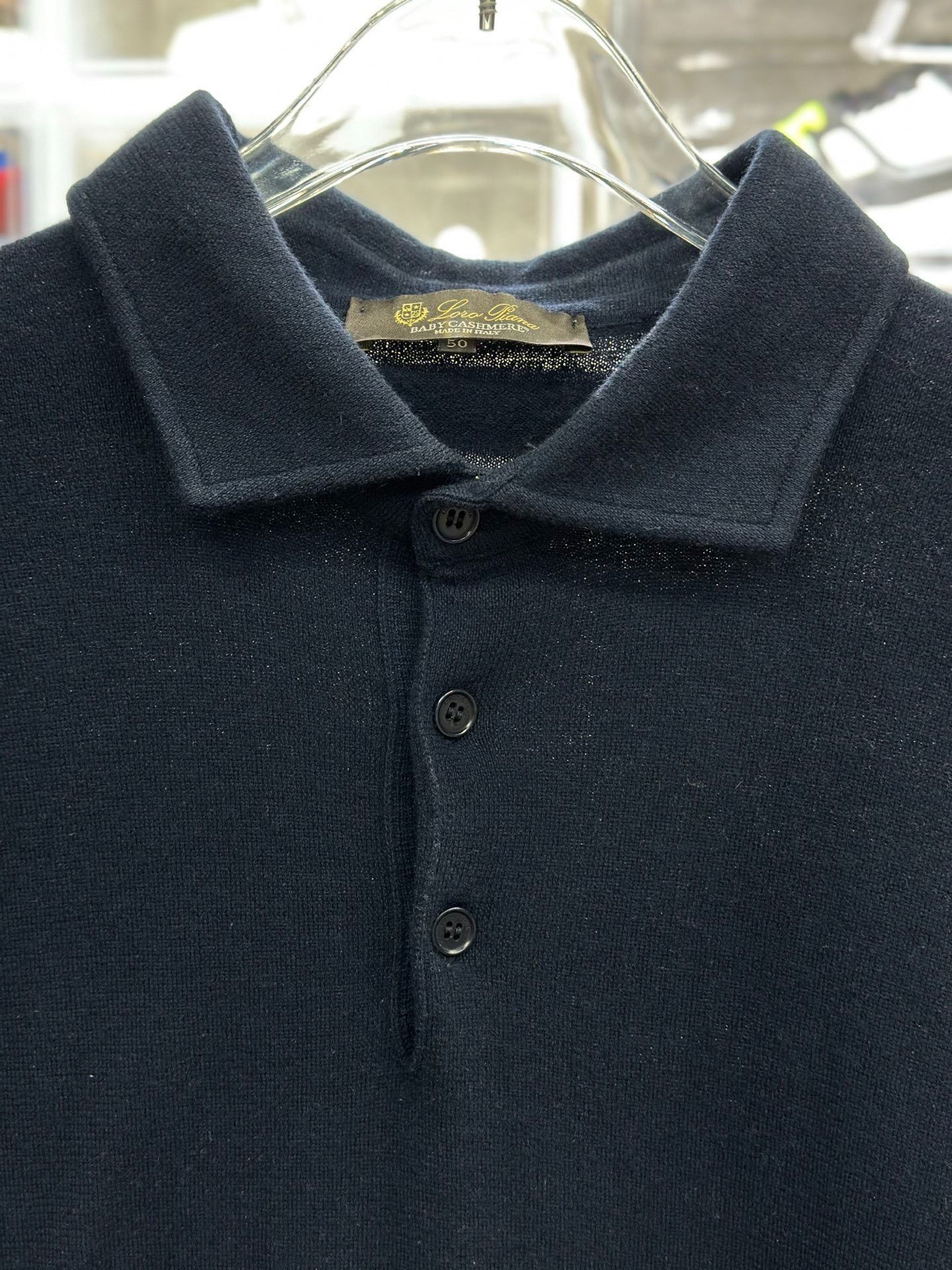 Loro Piana Loro Piana Baby Cashmere Long Sleeve Polo Size 50 Size US M / EU 48-50 / 2 - 4 Thumbnail