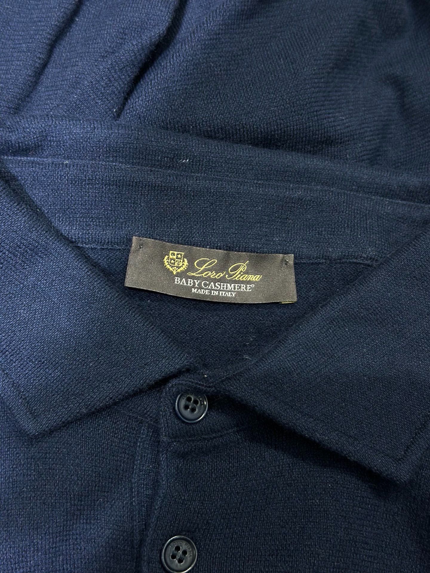 Loro Piana Loro Piana Baby Cashmere Long Sleeve Polo Size 50 Size US M / EU 48-50 / 2 - 5 Thumbnail