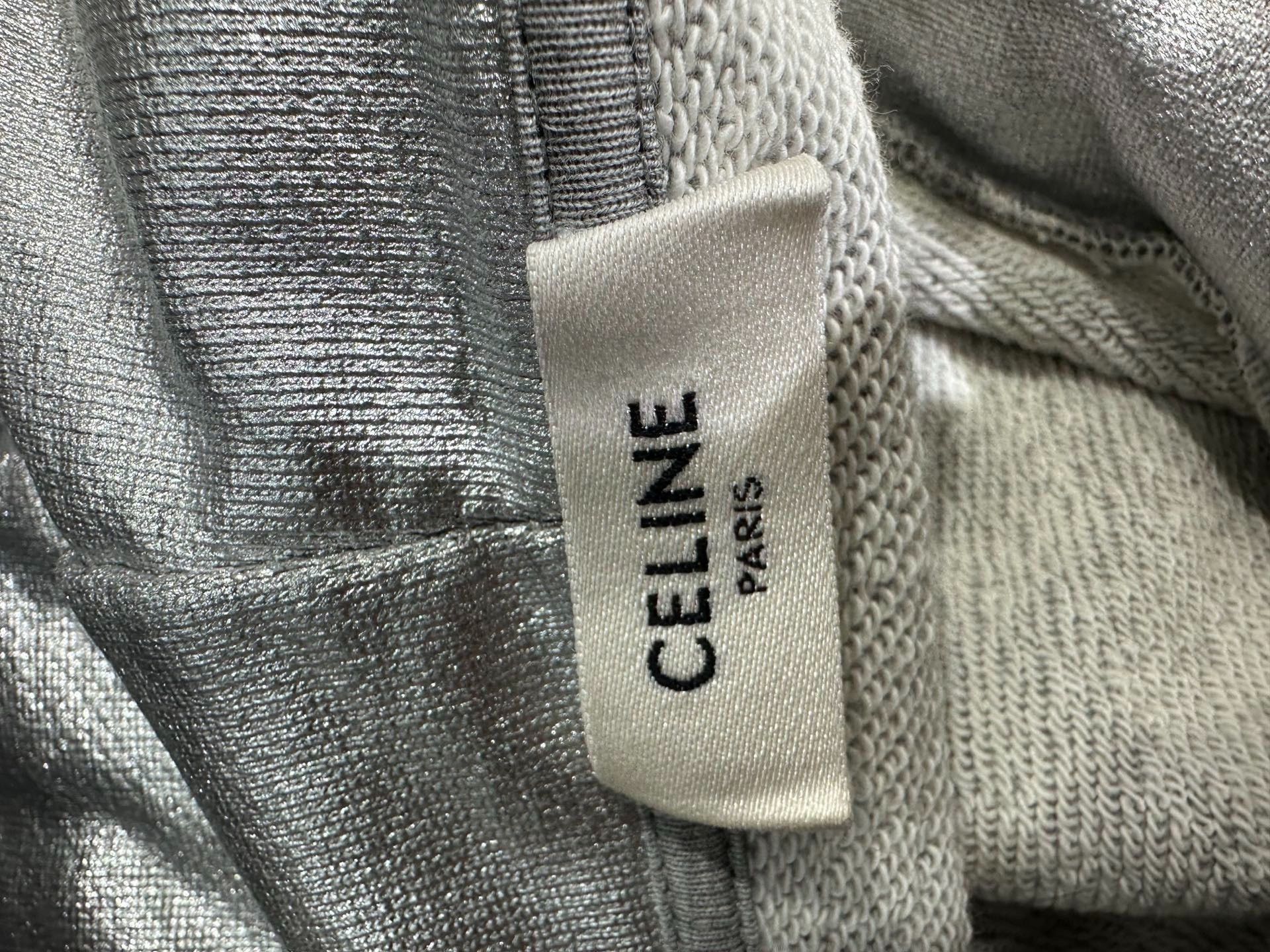Celine Celine Metallic Logo Hoodie Size L Size US L / EU 52-54 / 3 - 5 Thumbnail