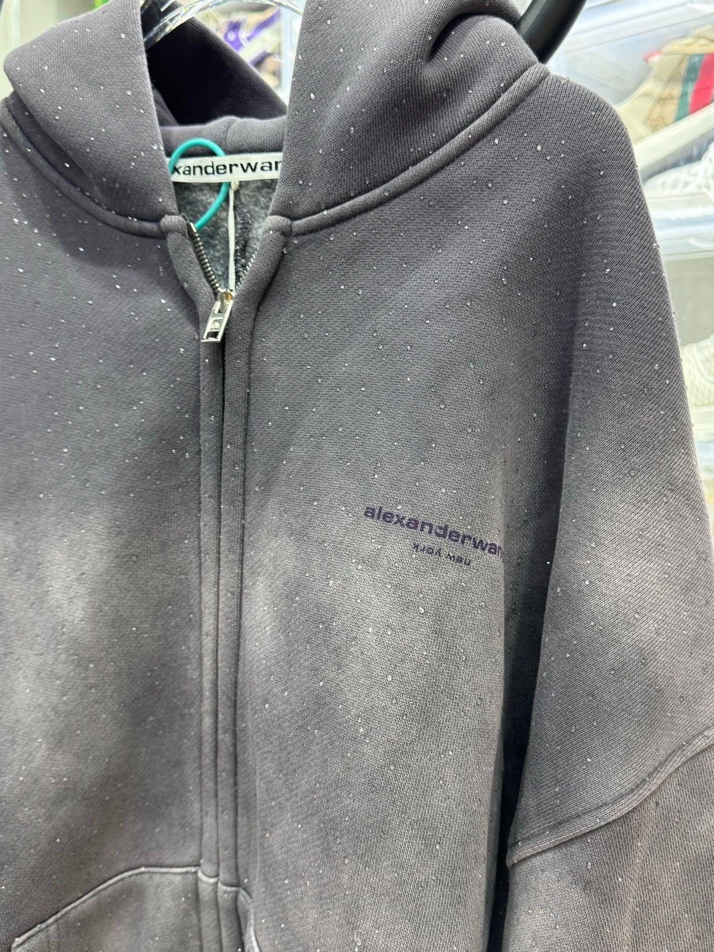 Alexander Wang Alexander Wang Crystal Embellished Zip Hoodie Size S Size US S / EU 44-46 / 1 - 4 Thumbnail