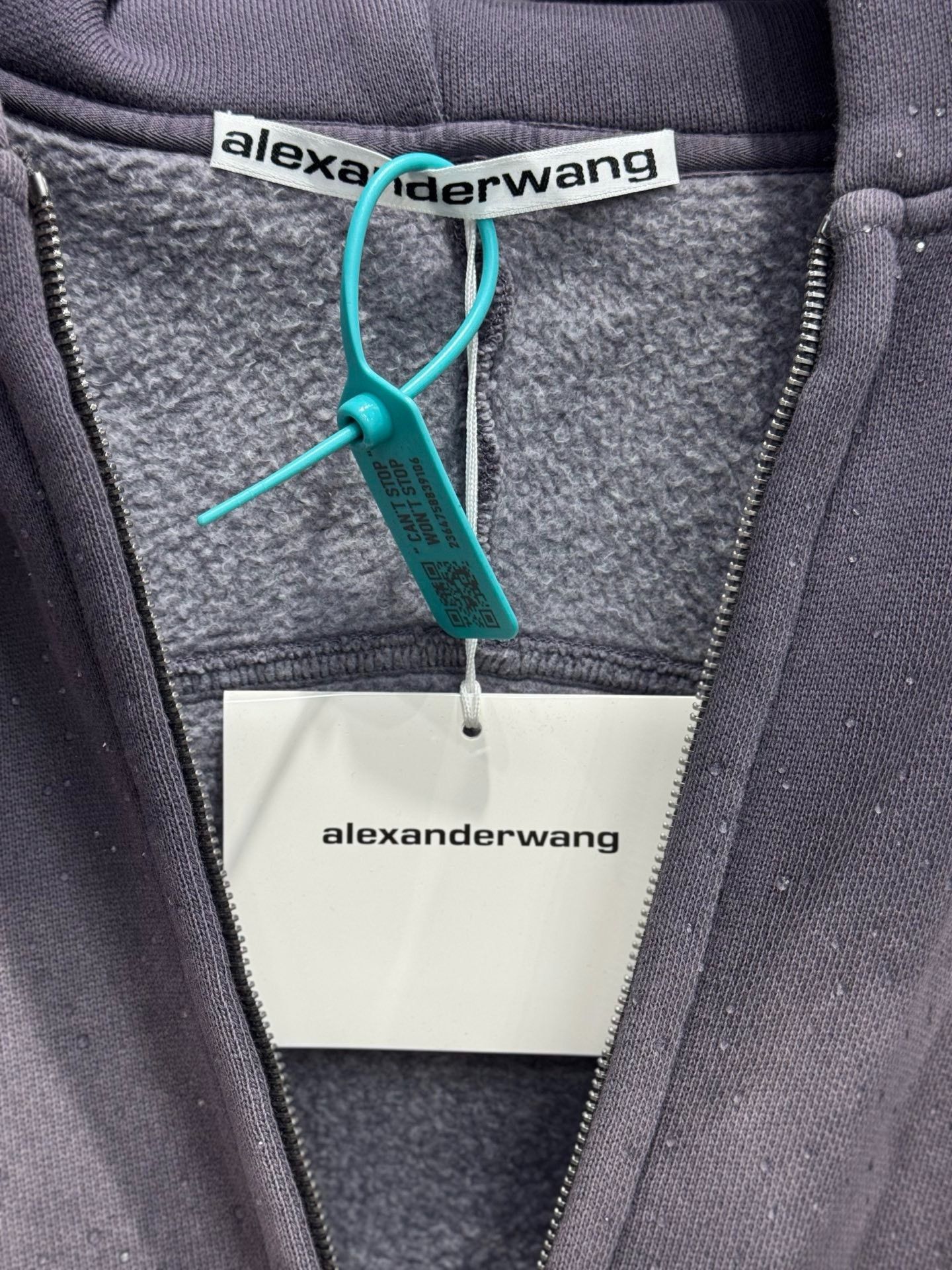 Alexander Wang Alexander Wang Crystal Embellished Zip Hoodie Size S Size US S / EU 44-46 / 1 - 5 Thumbnail