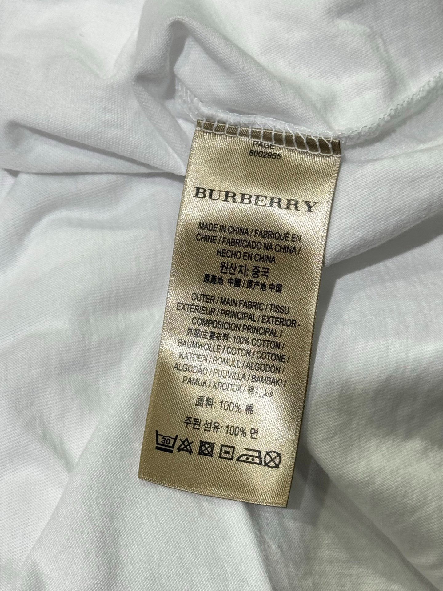 Burberry Burberry Logo Embroidery T-Shirt Size XL Size US XL / EU 56 / 4 - 6 Thumbnail