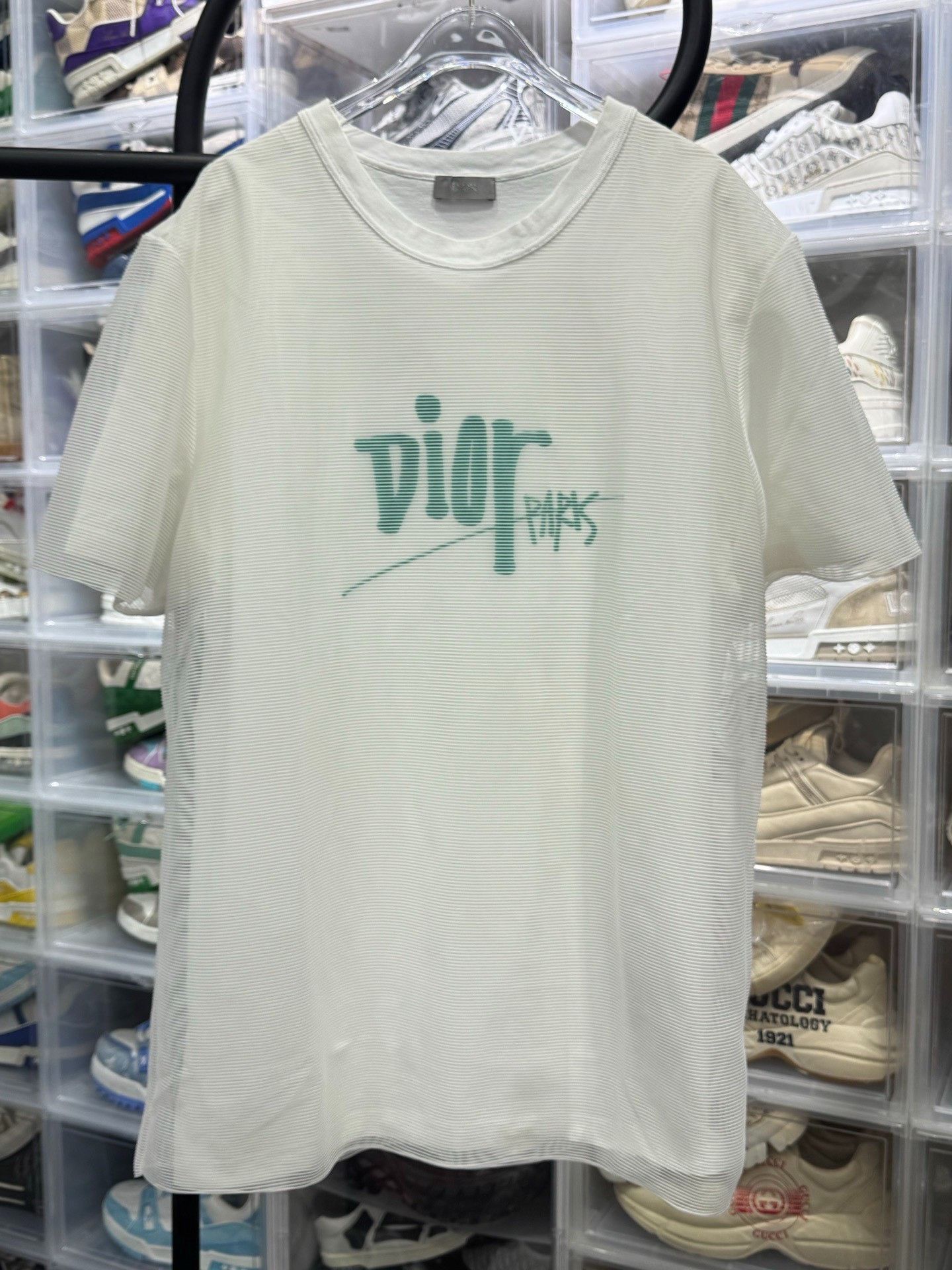 Dior Dior x Stussy Logo T-Shirt Size XL Size US XL / EU 56 / 4 - 2 Thumbnail