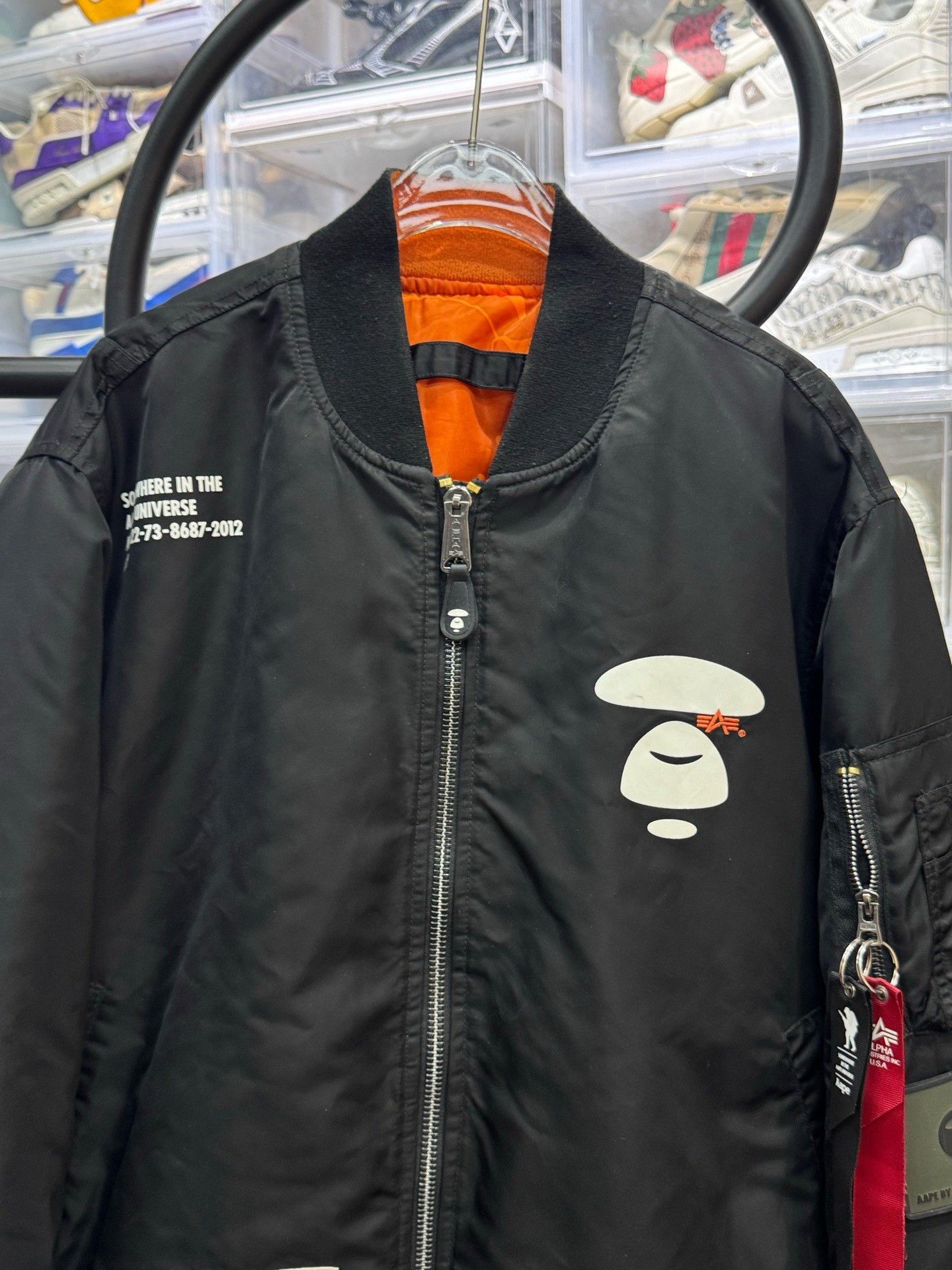 Aape × Alpha Industries Aape x Alpha Industries MA-1 Bomber Jacket Size L Size US L / EU 52-54 / 3 - 4 Thumbnail