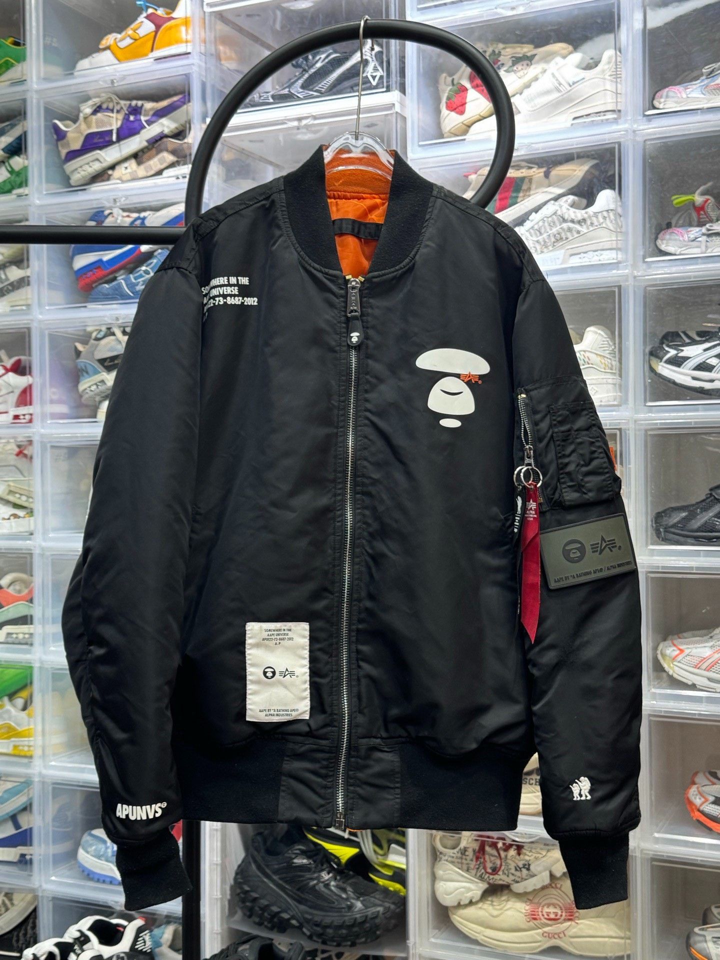 Aape × Alpha Industries Aape x Alpha Industries MA-1 Bomber Jacket Size L Size US L / EU 52-54 / 3 - 2 Thumbnail