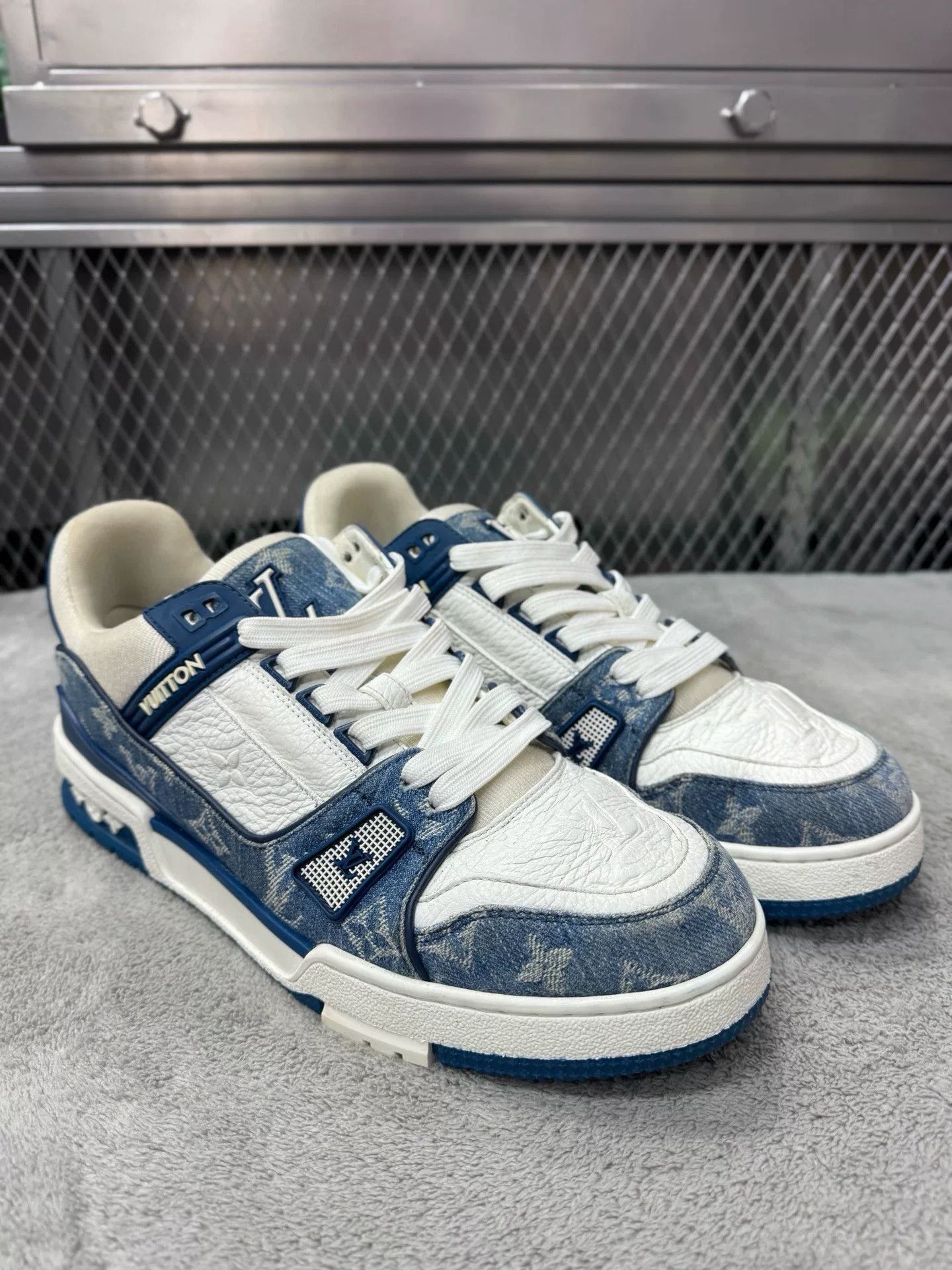 Louis Vuitton Louis Vuitton Denim Trainer Sneakers Size 8 Size US 8 / EU 41 - 4 Thumbnail