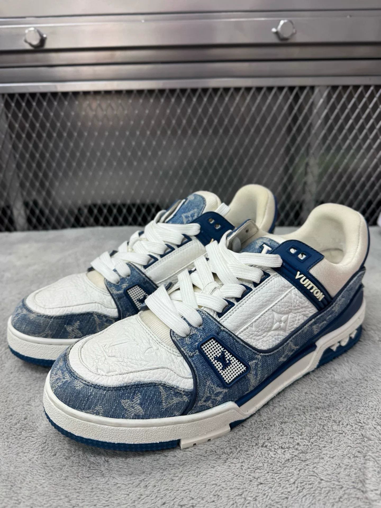 Louis Vuitton Louis Vuitton Denim Trainer Sneakers Size 8 Size US 8 / EU 41 - 2 Thumbnail
