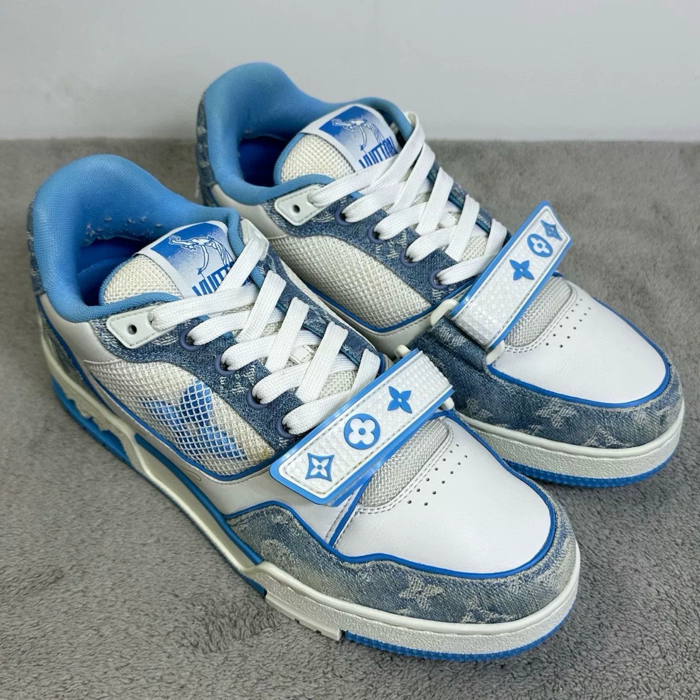 Louis Vuitton Louis Vuitton Monogram Denim Trainer Sneakers Size 7.5 Size US 7.5 / EU 40-41 - 4 Thumbnail